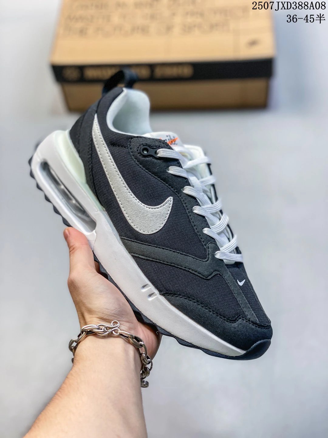 Nike Retro Air Running Shoes White Grey Red Blue