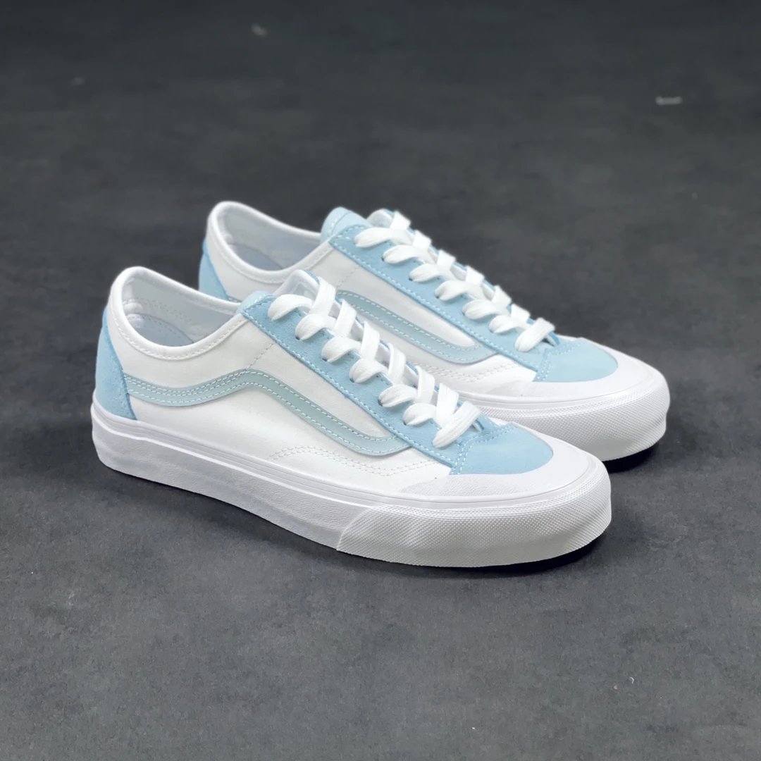 Vans Style 36 Light Blue White Skate Shoes