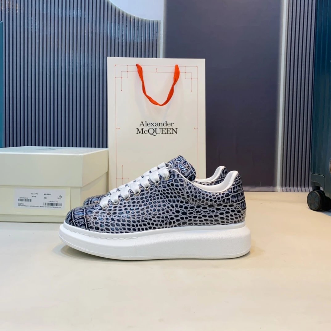 Alexander McQueen White Platform Sneakers Shoes