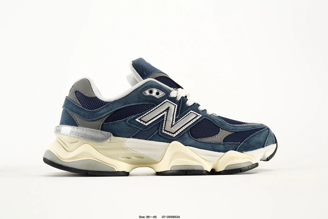 New Balance 9060 Retro Running Shoes Navy Grey
