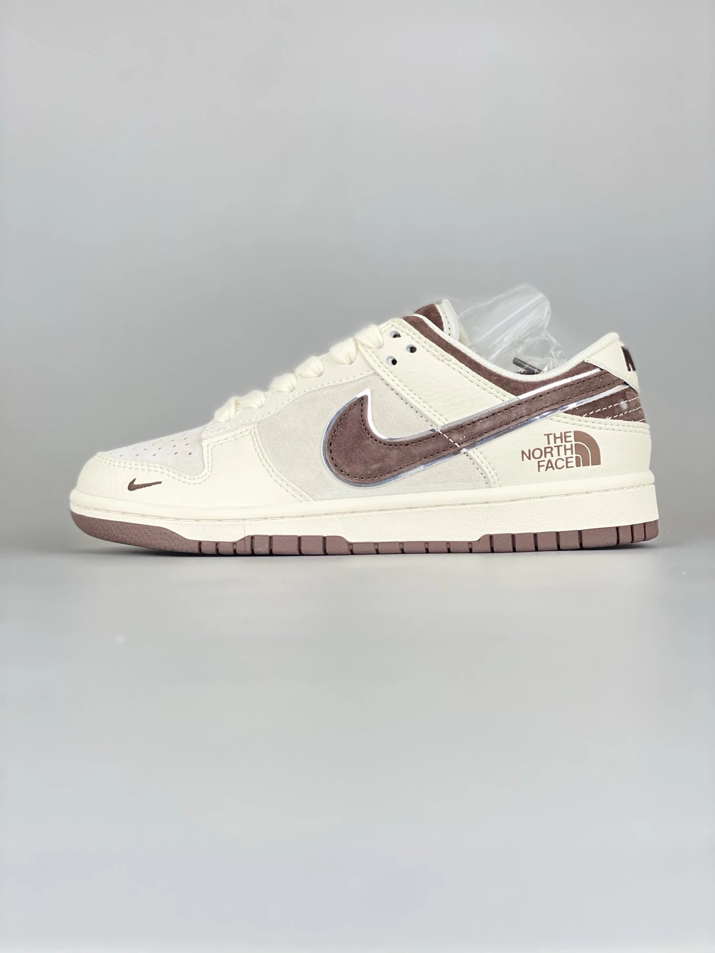 Nike Dunk Low x The North Face Cream Brown Sneakers