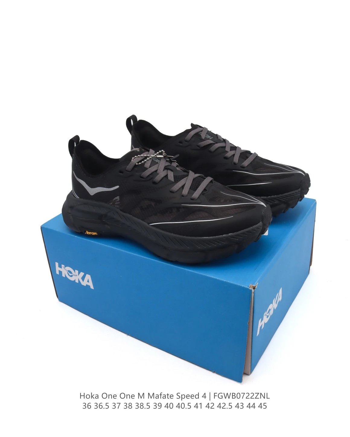 Hoka One One Mafate Speed 4 Black Trail Running Shoes
