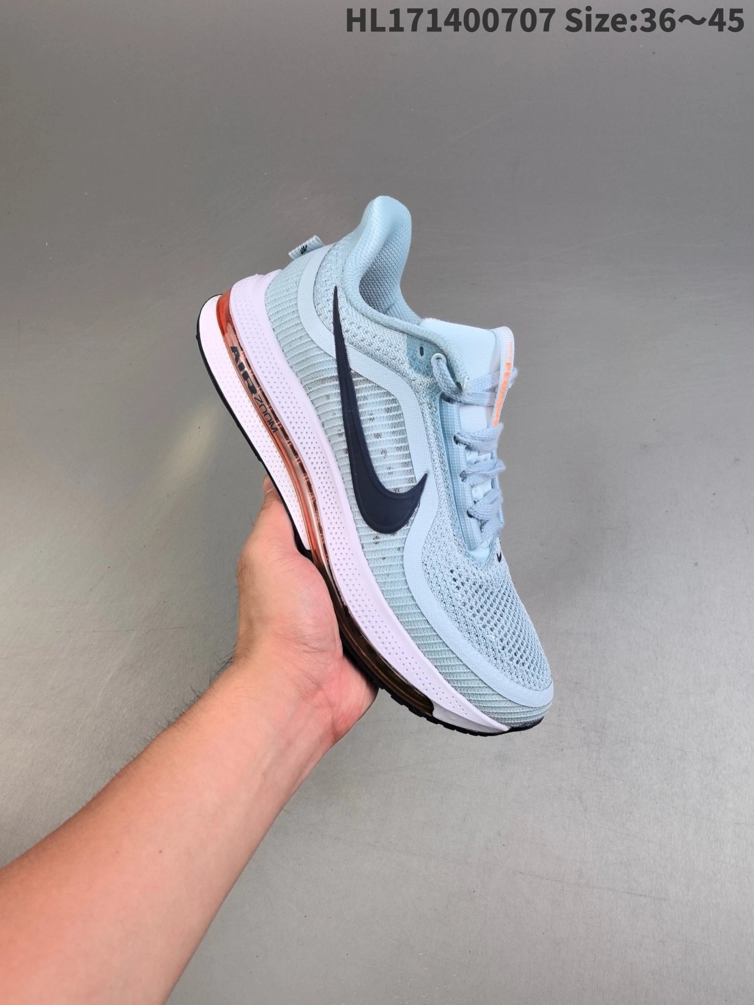 Nike Zoom Light Blue Mesh Air Running Shoes