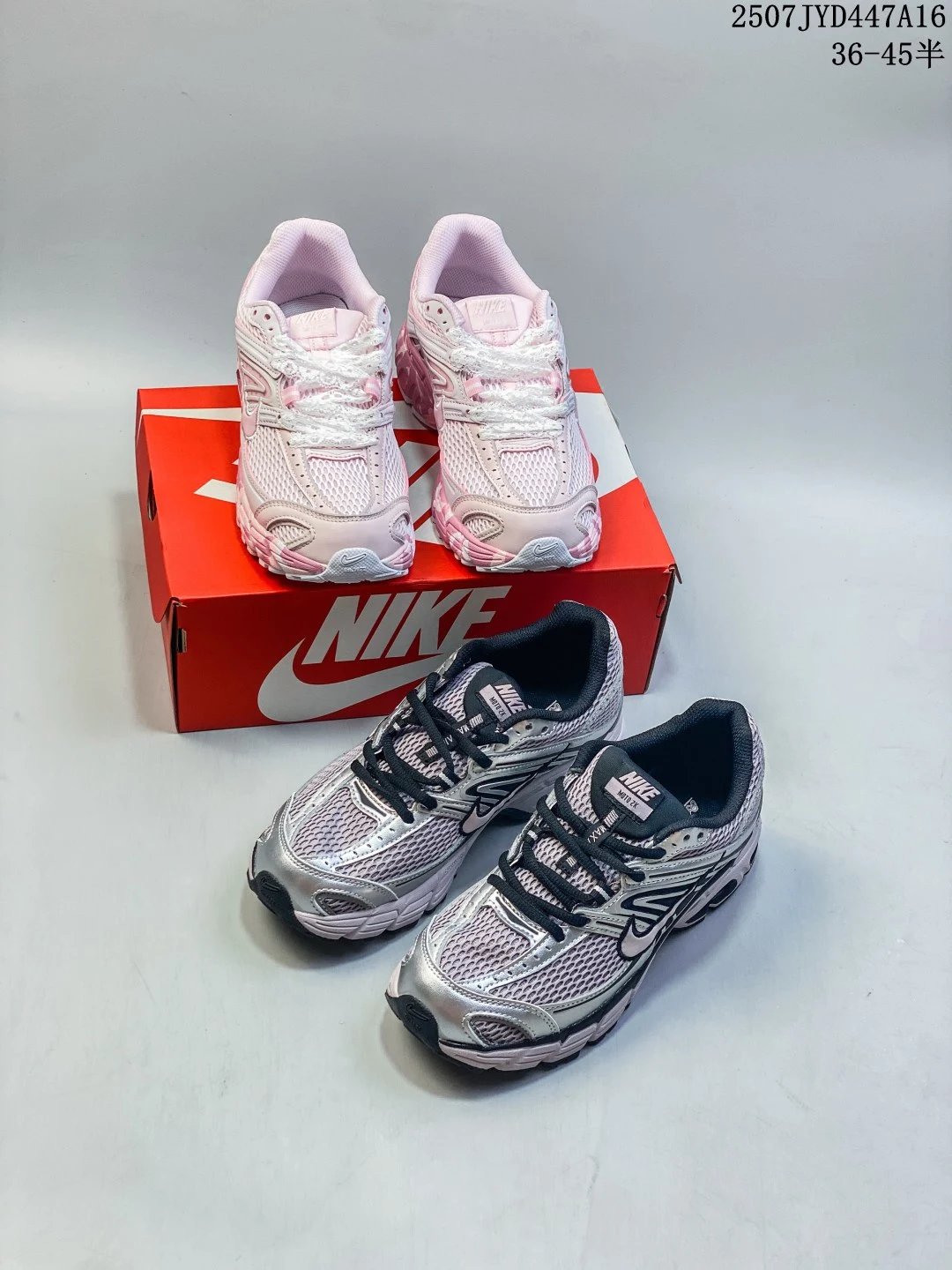 Nike P-6000 Silver Black Pink Retro Running Shoes