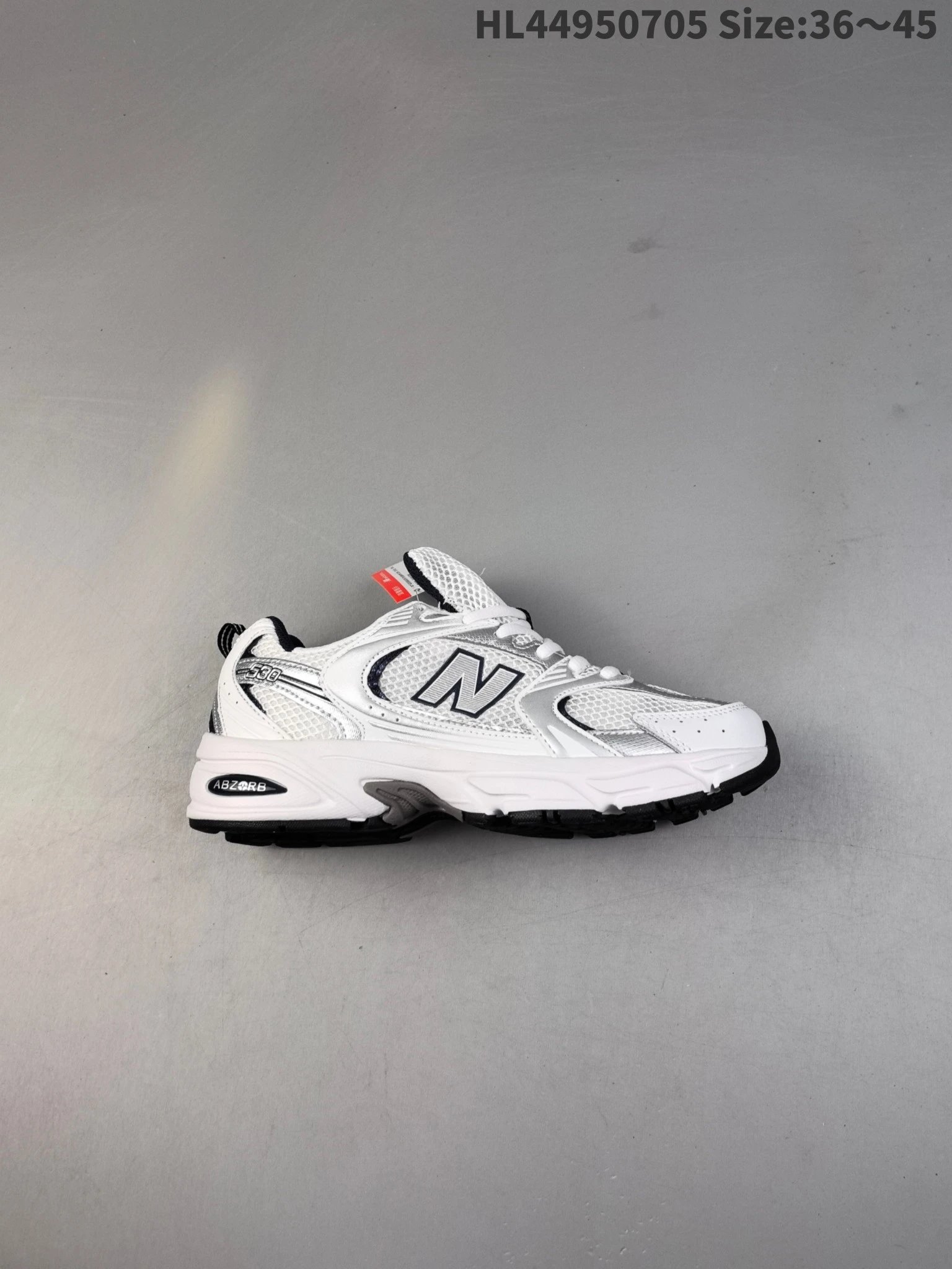 New Balance 530 White Silver ABZORB Retro Running Shoes