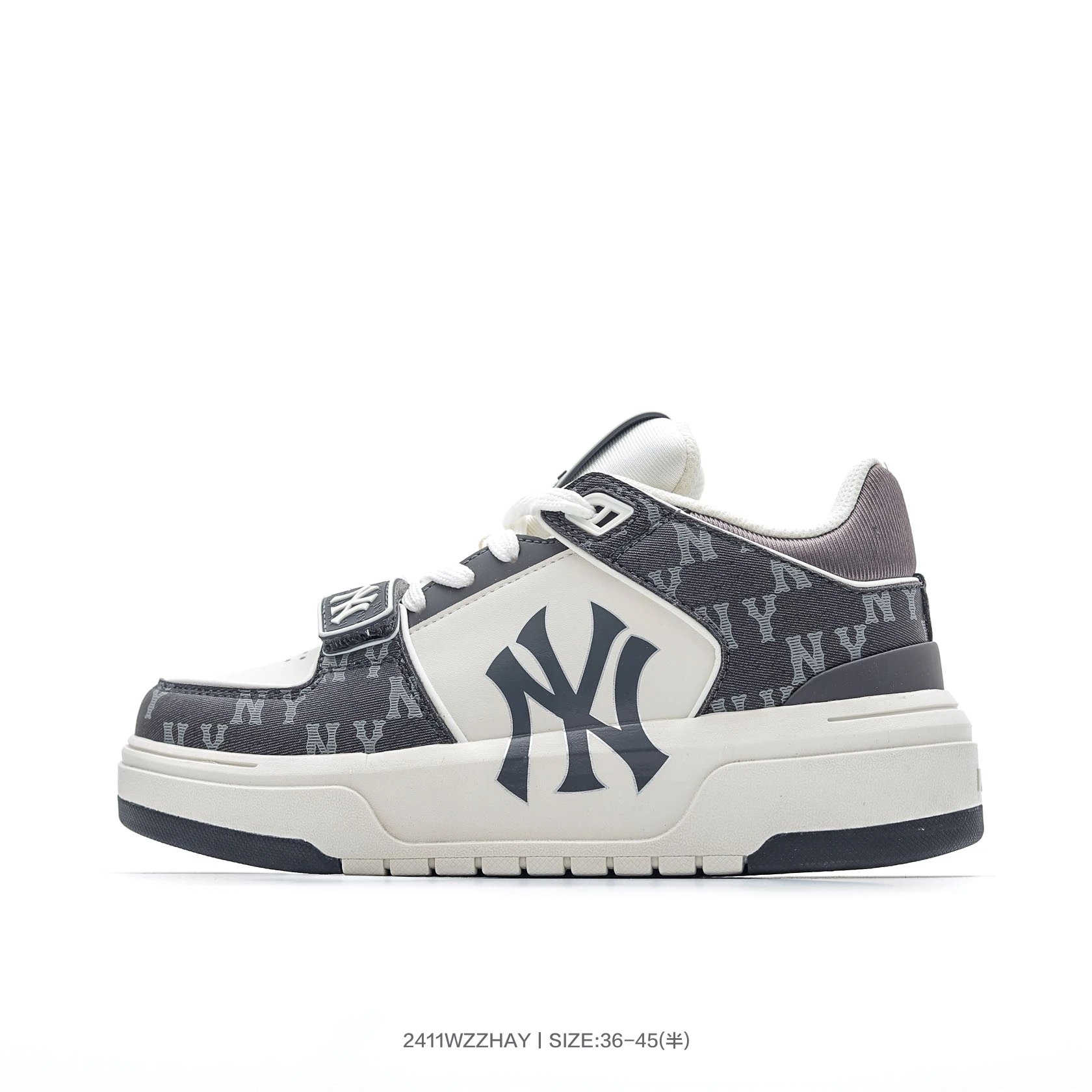 ShoesMLB Classic Monogram Beige Low Top Platform Sneakers