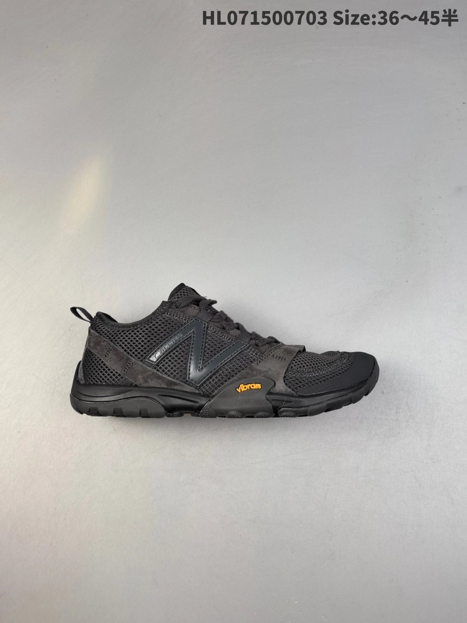 New Balance HL071500703 Black Vibram Hiking Trail Shoes