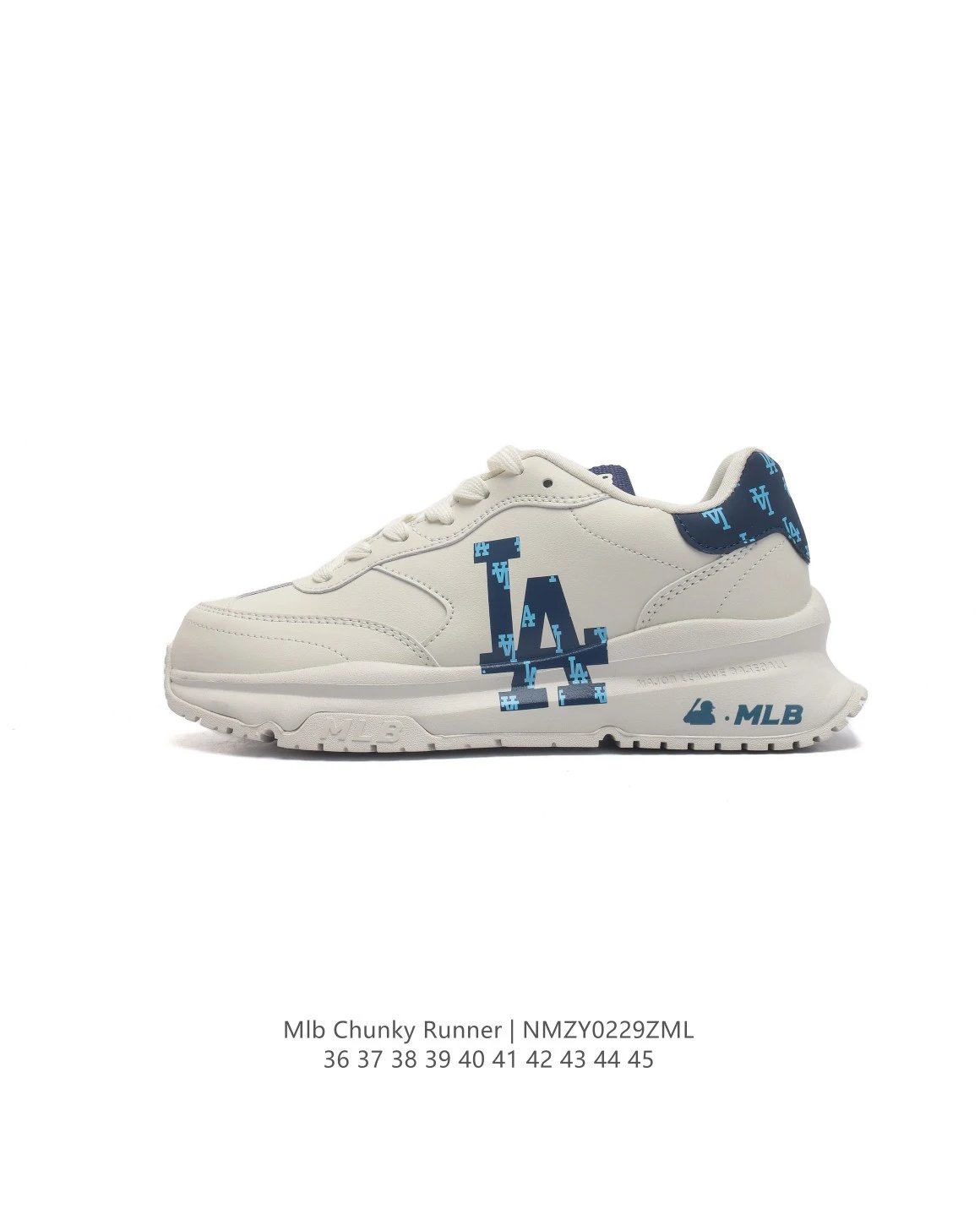 ShoesMLB New York Yankees Beige Platform Dad Sneakers