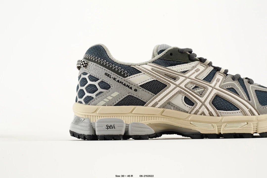 Asics GEL-KAHANA 8 Gray Blue Retro Trail Sneakers