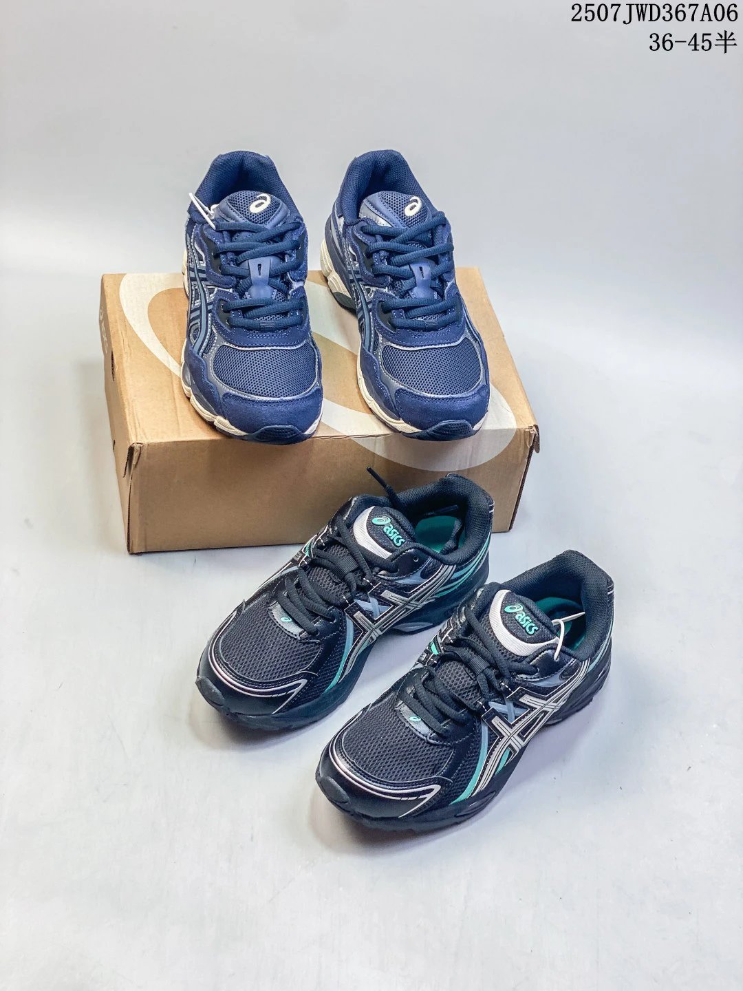Asics Lago White Silver Blue Mesh Retro Running Shoes