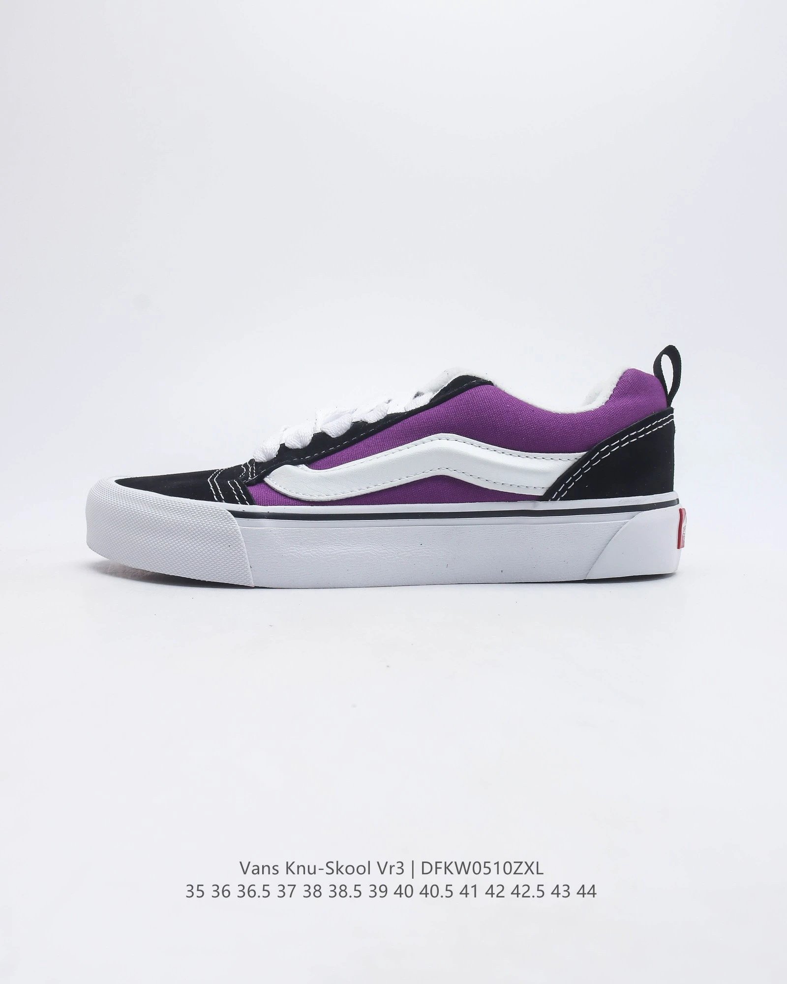 Vans Knu-Skool VR3 Purple Black Skate Shoes