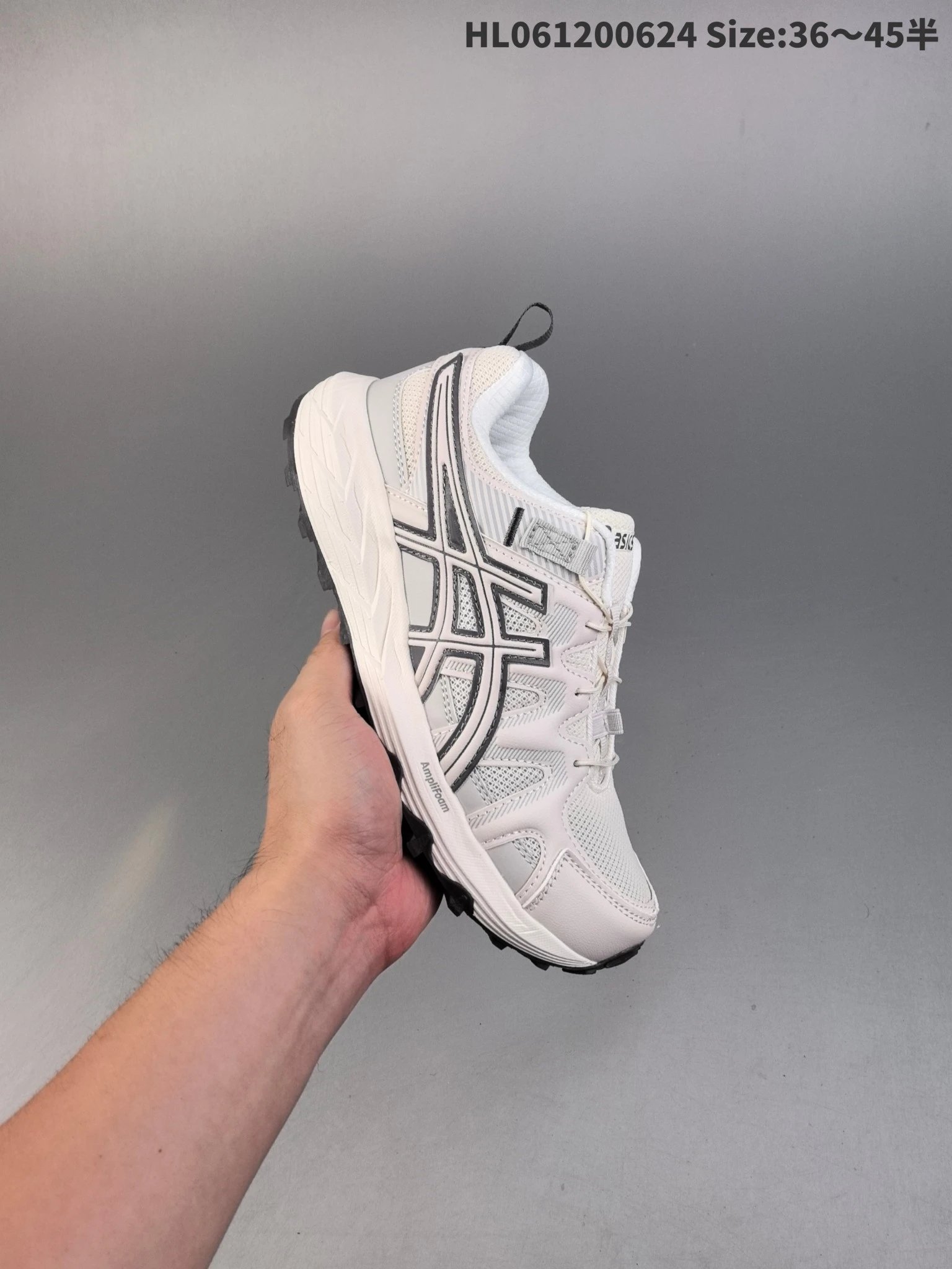 ASICS GEL Cream Black Mesh Amplifoam Running Shoes