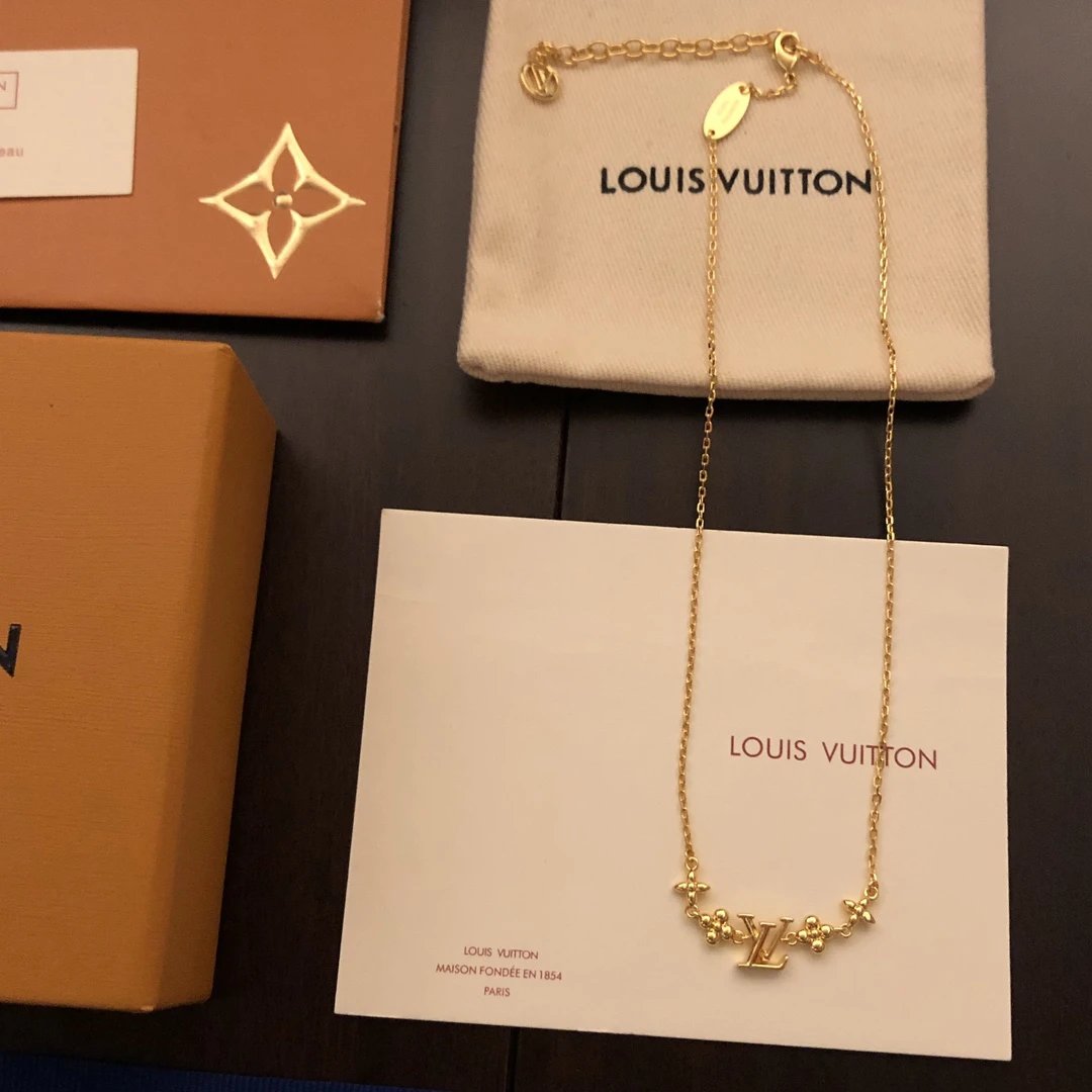 Louis Vuitton Monogram Brown Leather Handbag Gold Lock