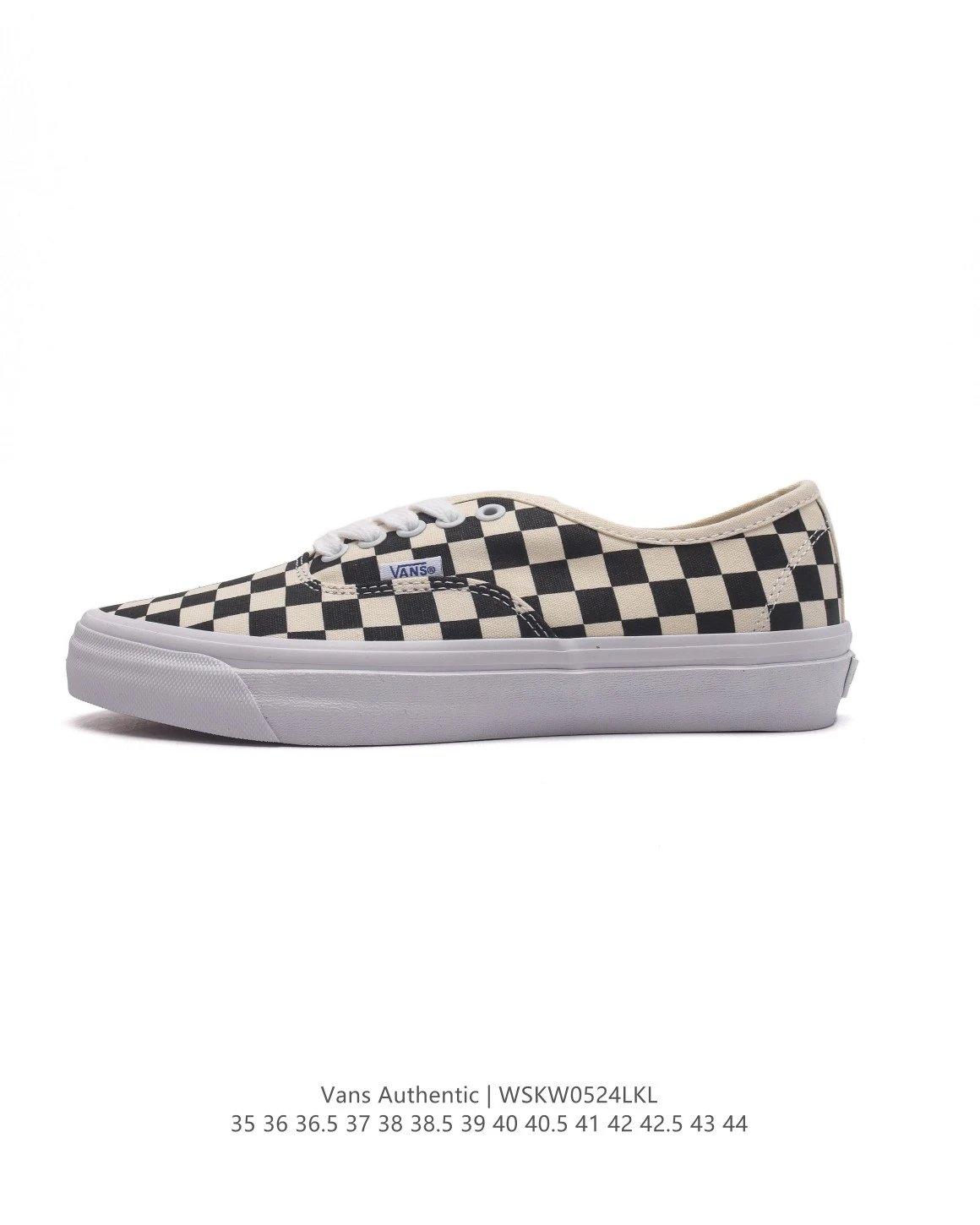 Vans Authentic Checkerboard Canvas Skate Shoes