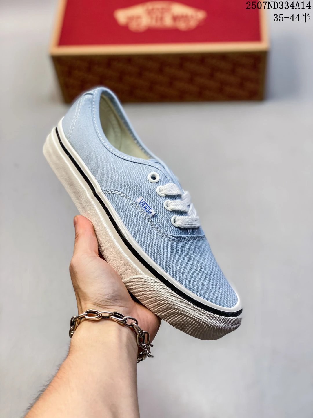 Vans Authentic Light Blue Canvas Skate Shoes