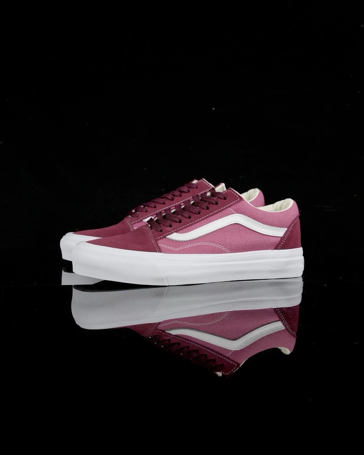 Vans Old Skool Burgundy Canvas Low Top Skate Shoes