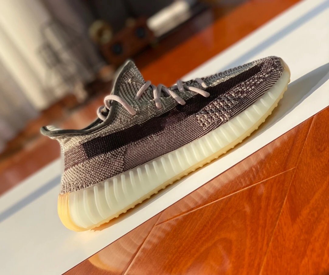 Yeezy 350 Boost Gray White Knit Running Shoes
