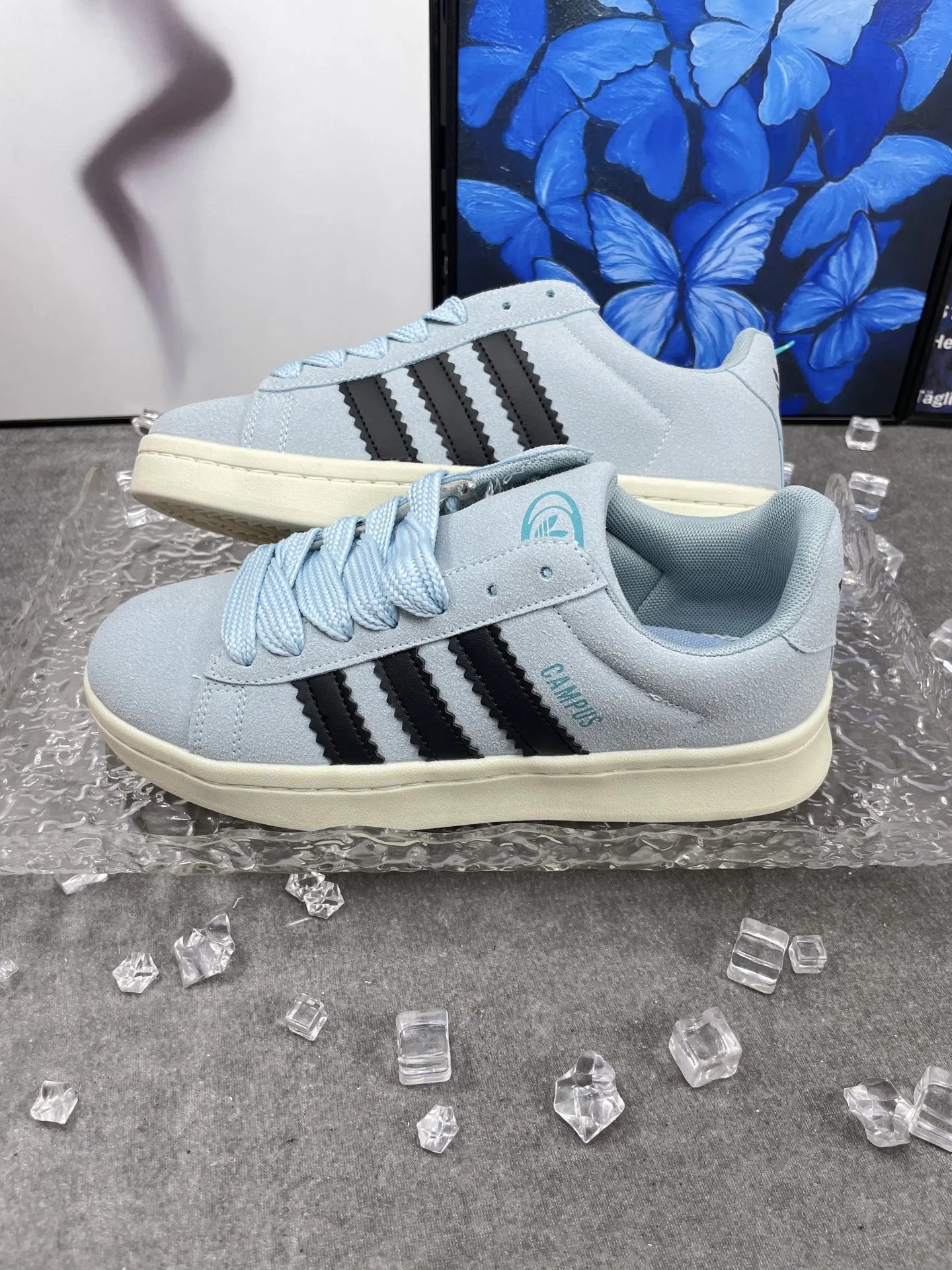 Adidas Black White 3-Stripe Mesh Retro Sneakers Shoes