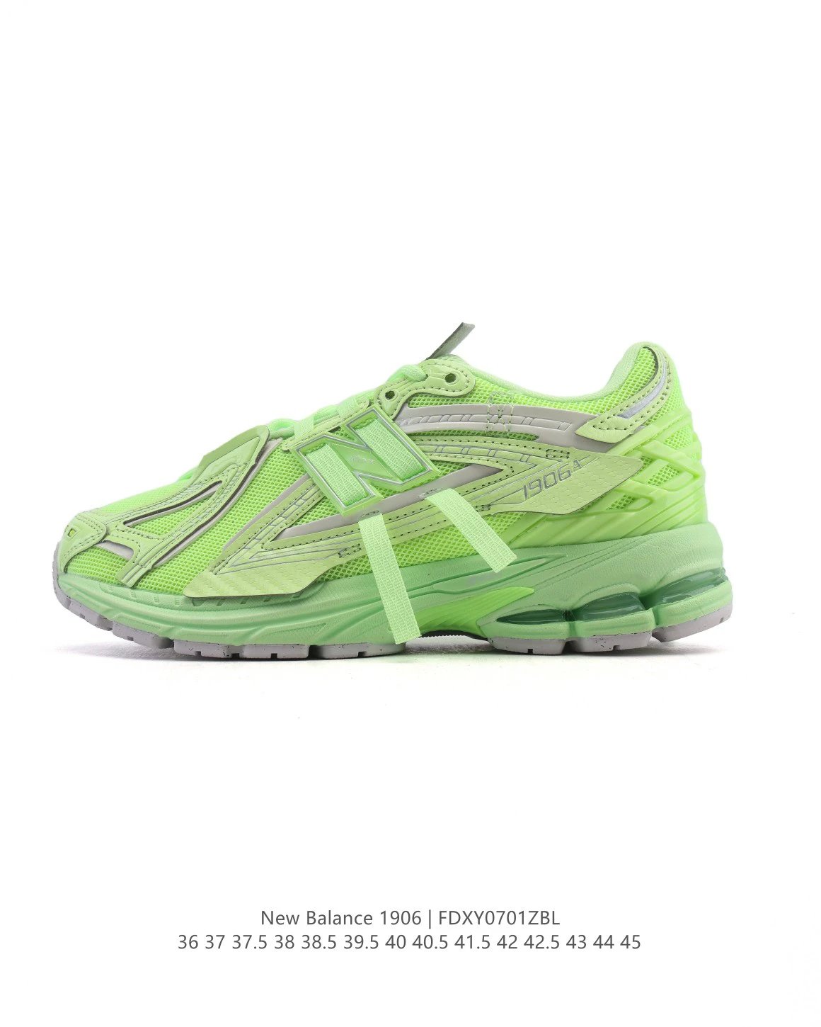 New Balance 1906 Neon Green Running Shoes