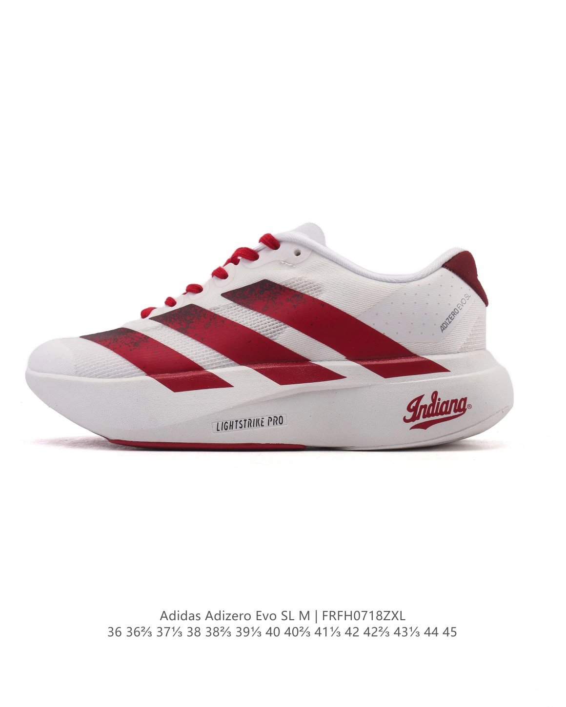 Adidas Adizero Evo SL Men's White Red Running Shoes
