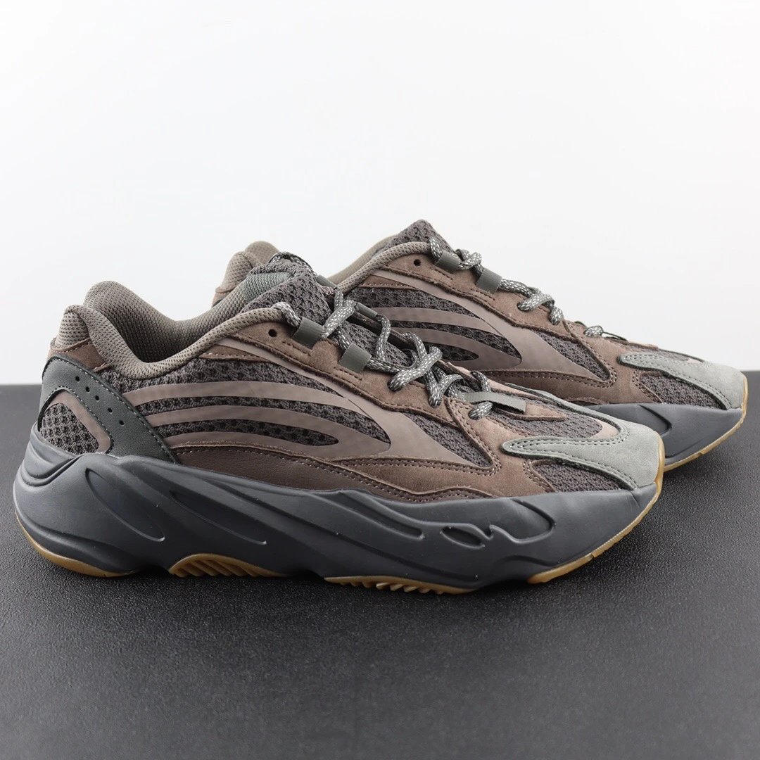 Yeezy Black Mesh Low Top Chunky Sole Sneakers