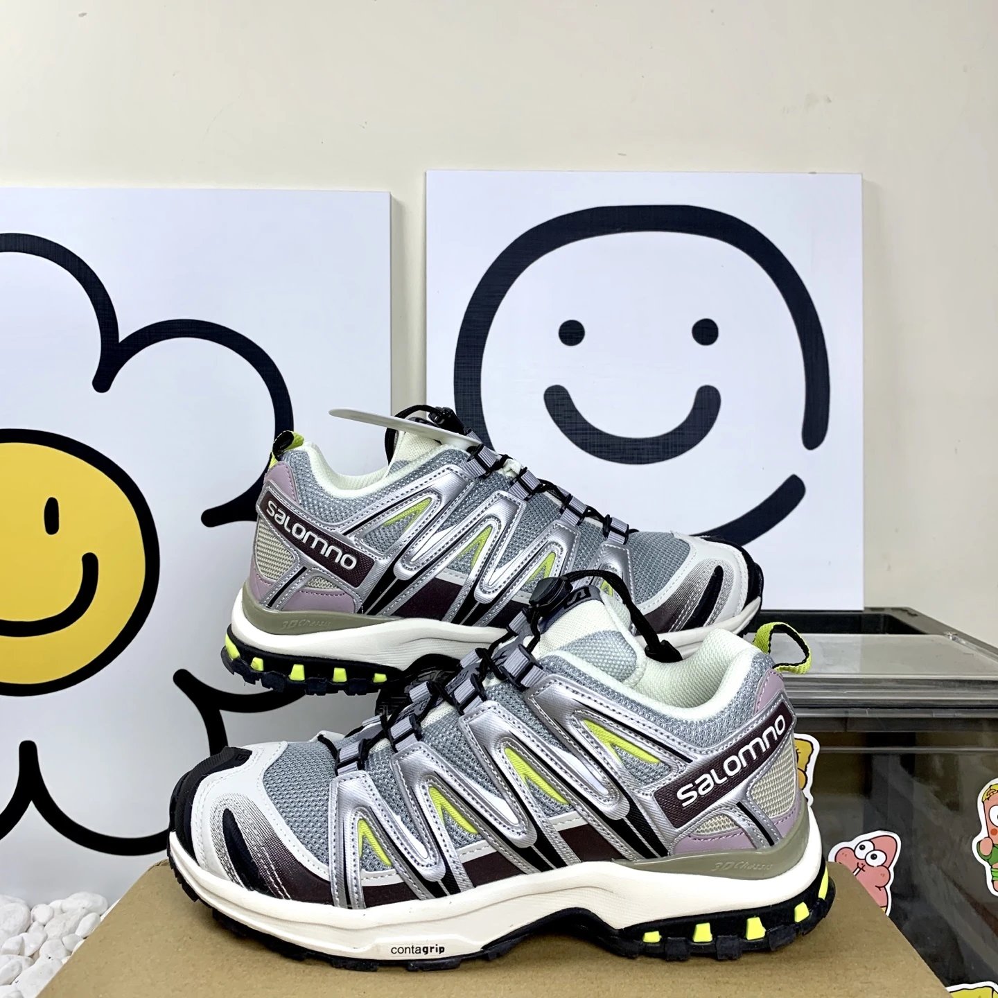 Balenciaga x Salomon Silver Trail Running Shoes
