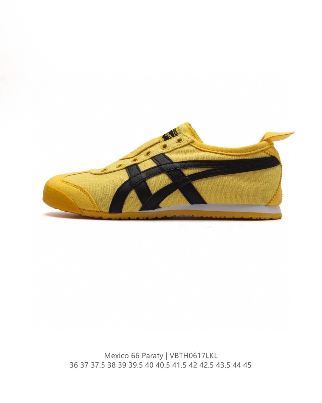 Onitsuka Tiger Mexico 66 Paraty Yellow/Black Canvas Slip-On