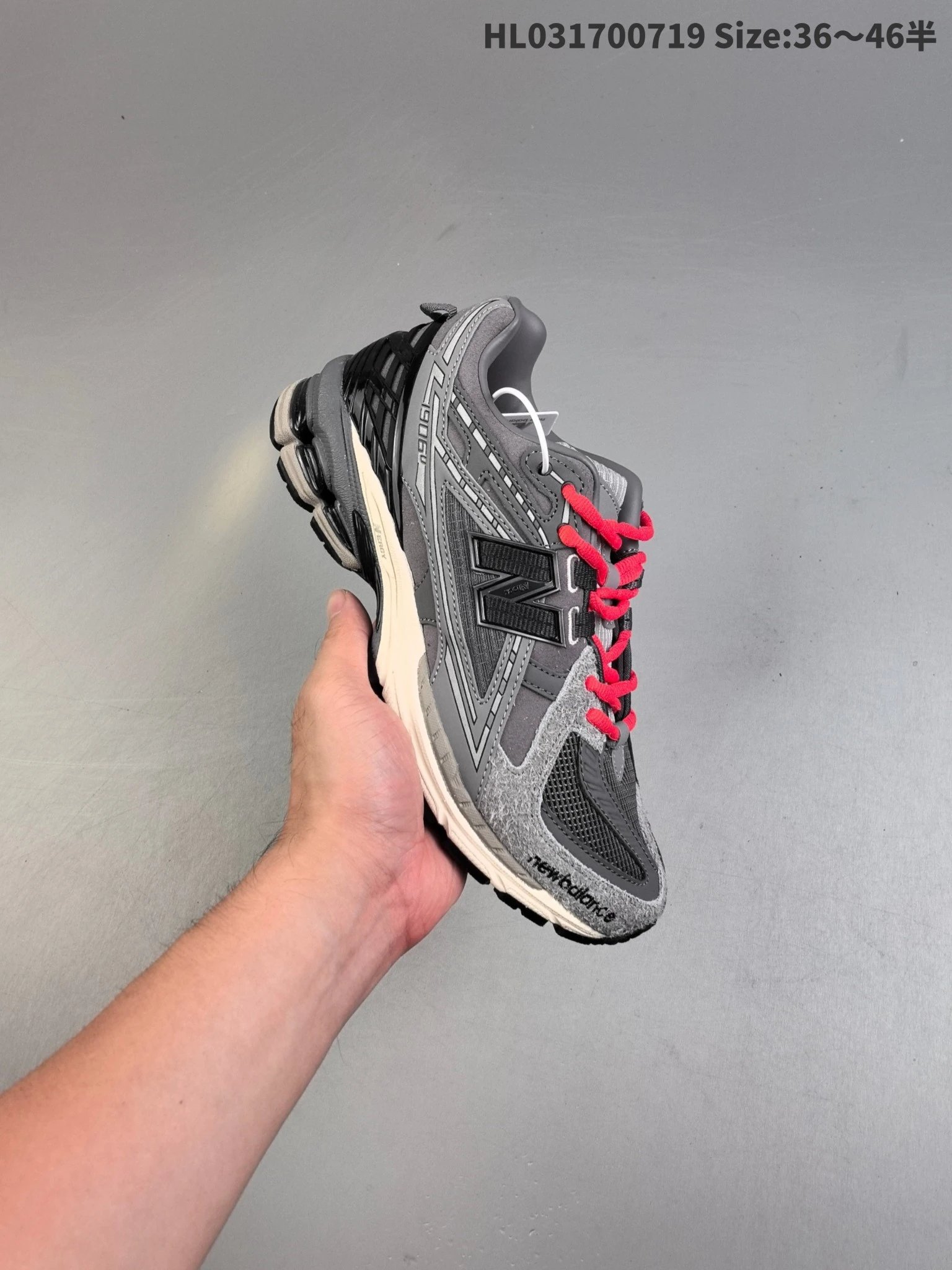 New Balance 1906R Grey Black Red Running Shoes