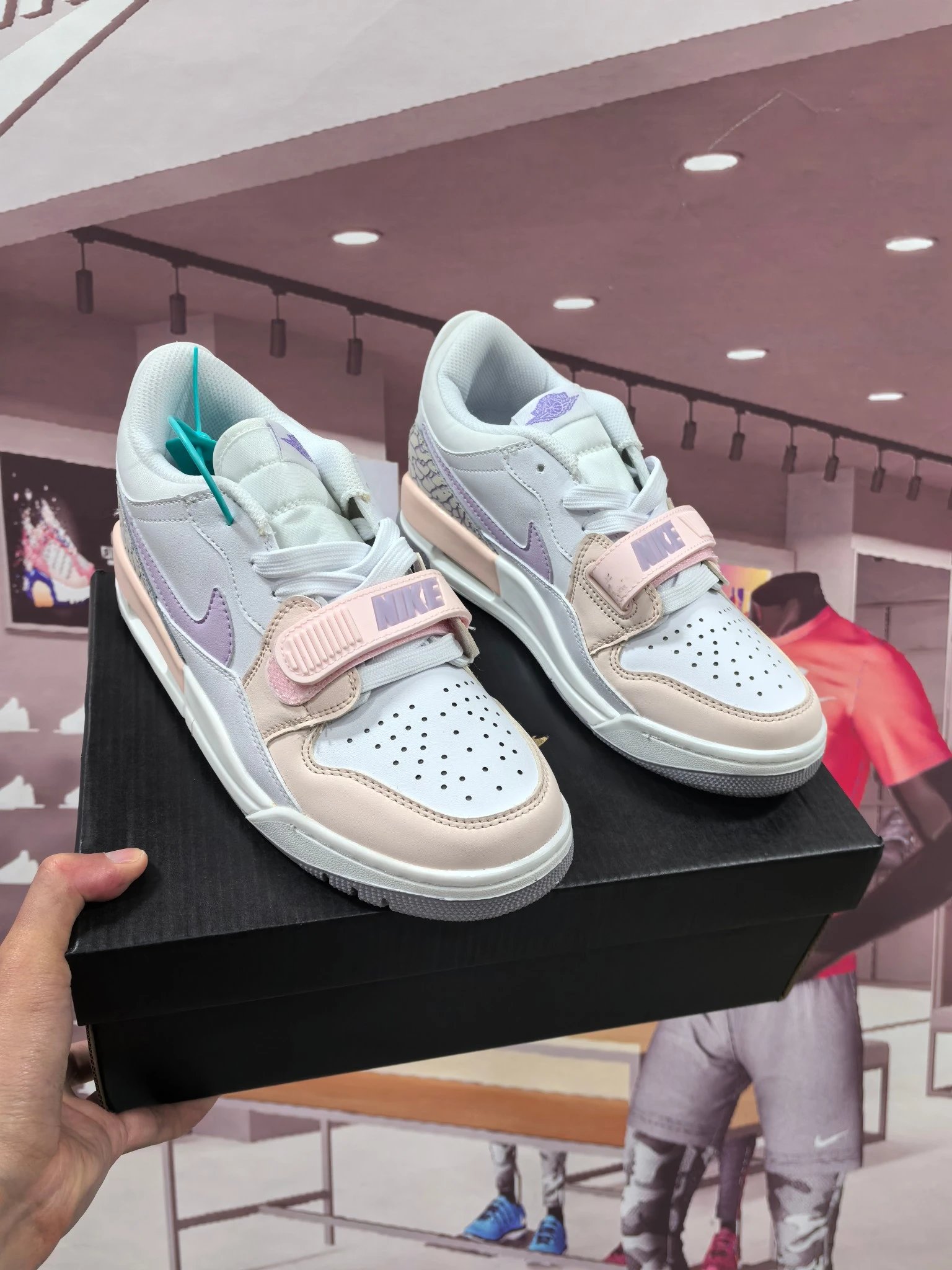 Nike Air Jordan Legacy 312 Low Women's Grey Pink Sneakers