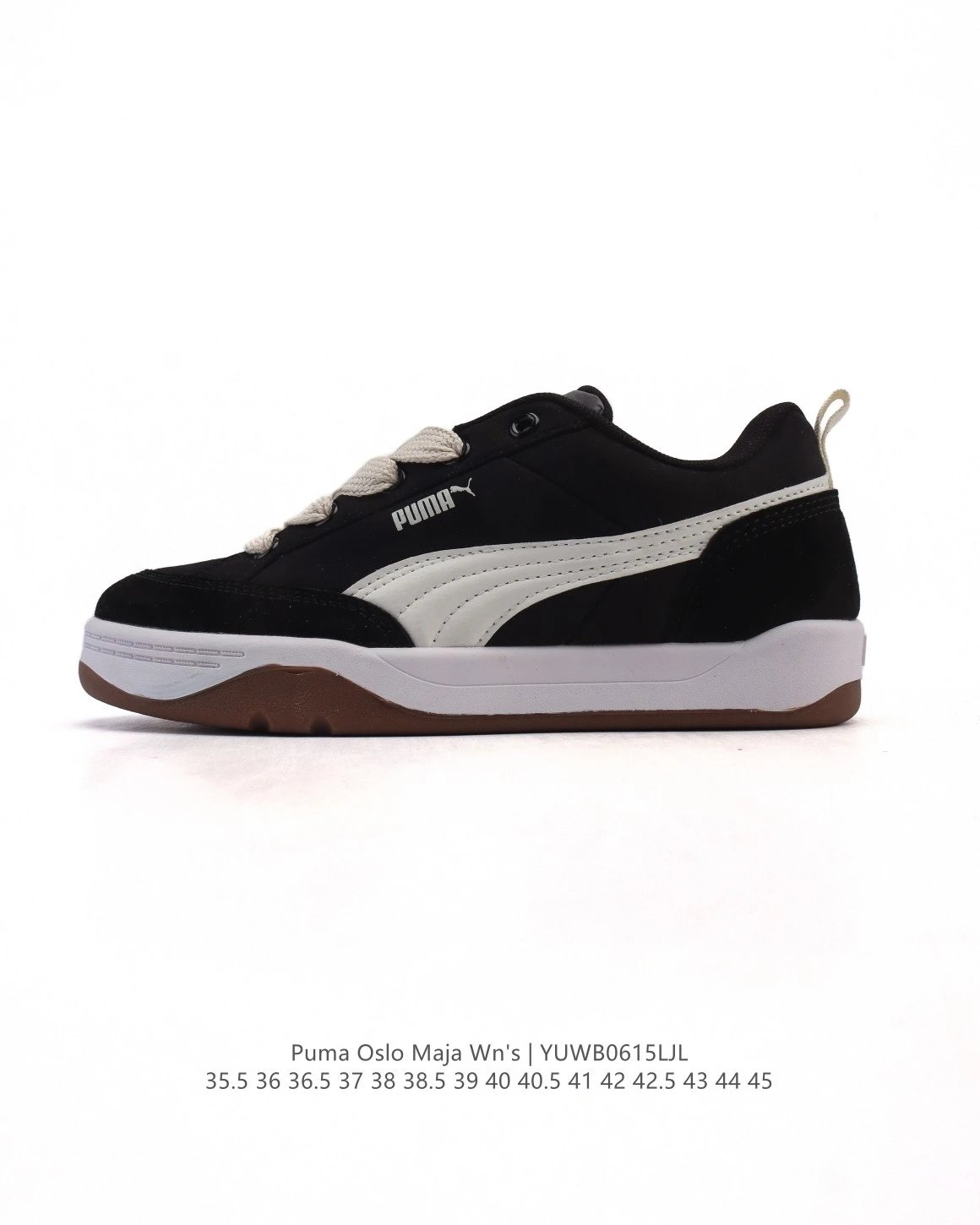 Puma Oslo Maja Women's Black White Platform Sneakers