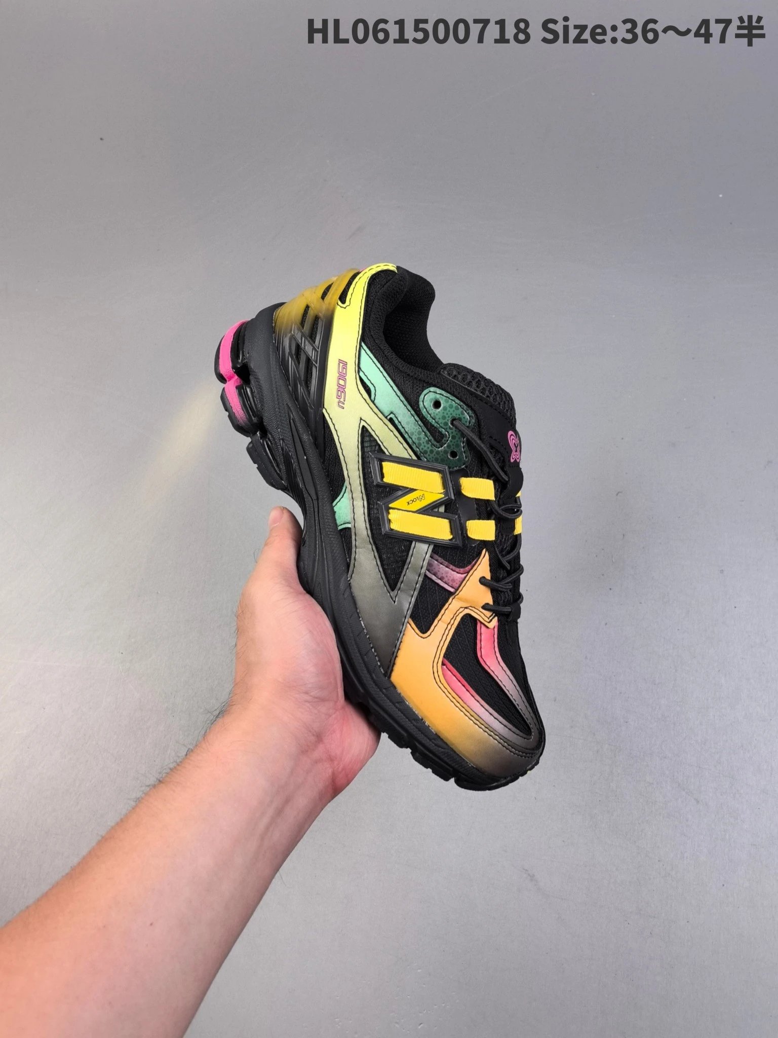 New Balance 1906R Black Rainbow Retro Running Shoes