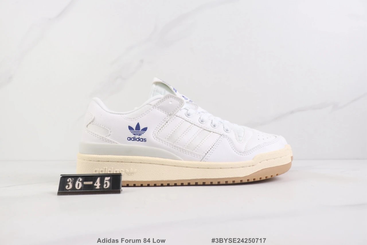 Adidas Forum 84 Low White Leather Retro Sneakers