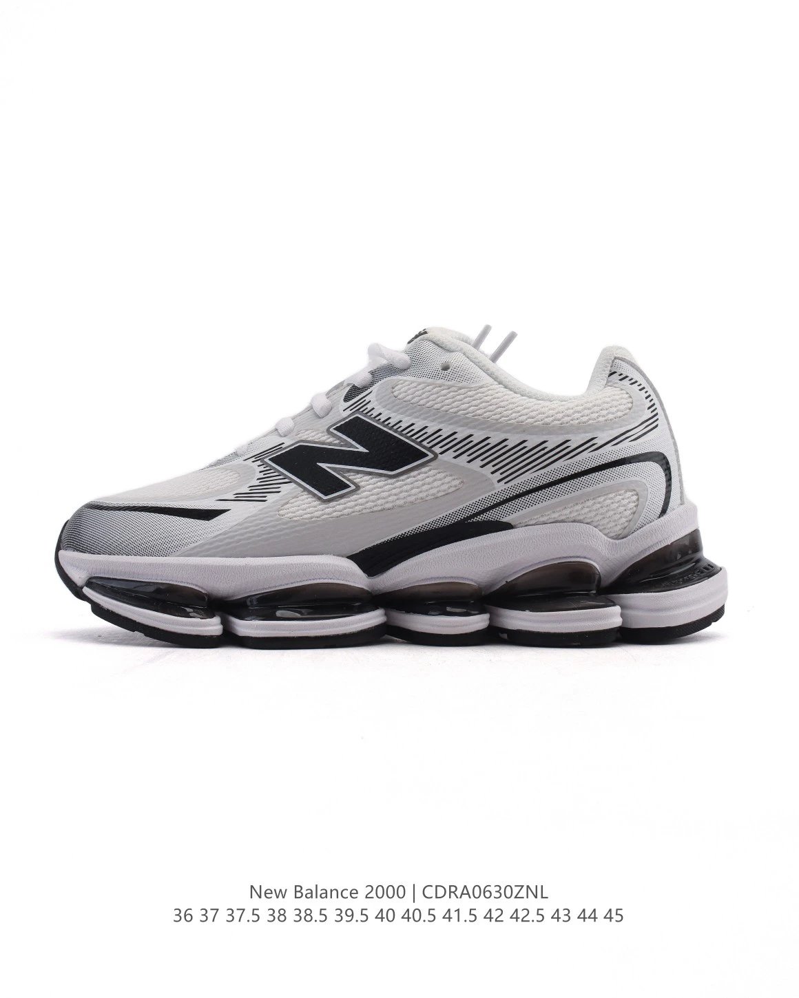 New Balance Gray White Retro Running Shoes