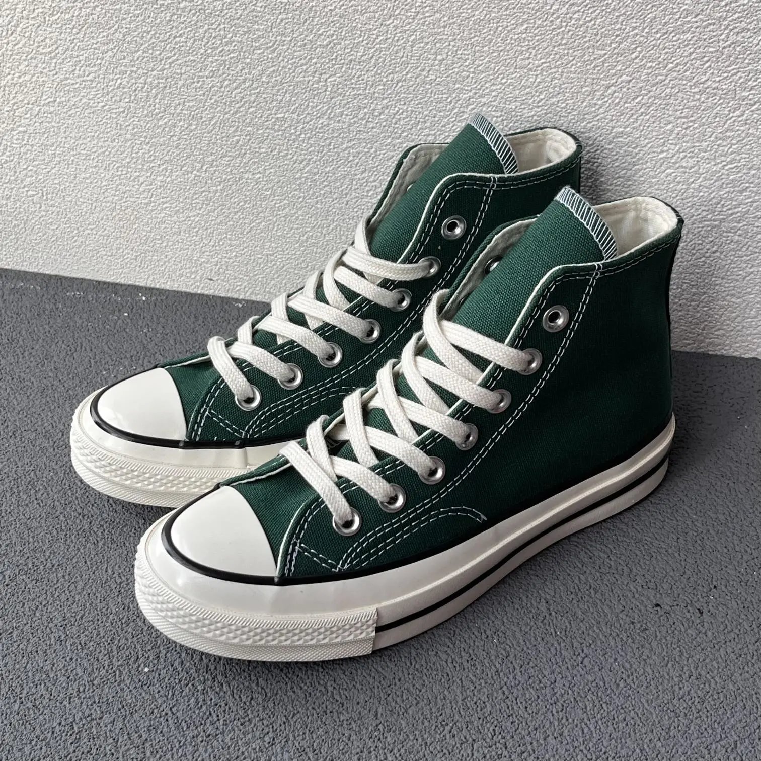 Converse Chuck 70 Dark Green High Top Canvas Sneakers