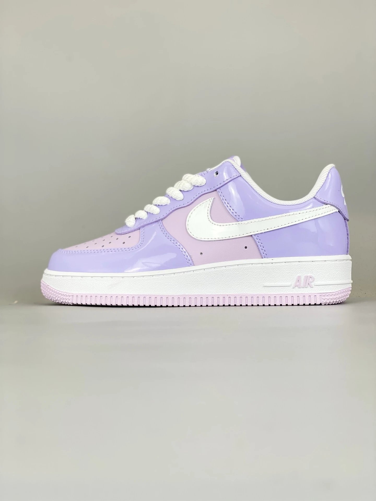 Nike Air Force 1 Purple Pink Patent Leather Sneakers