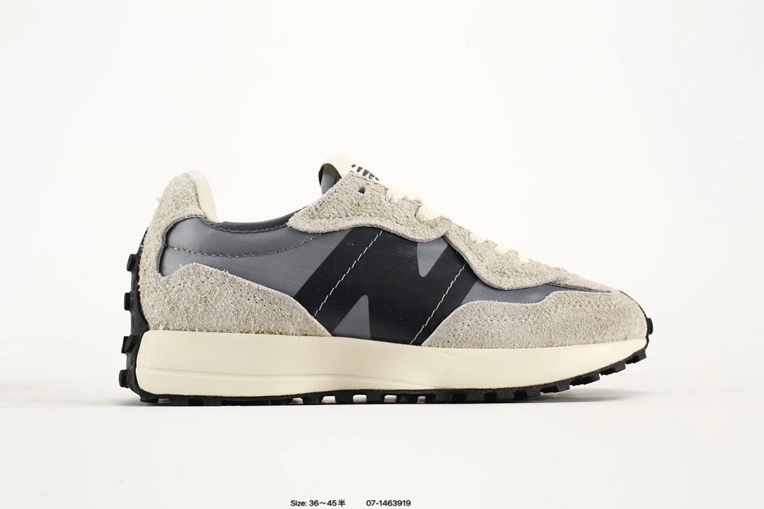 New Balance 327 Grey Black Unisex Retro Sneakers