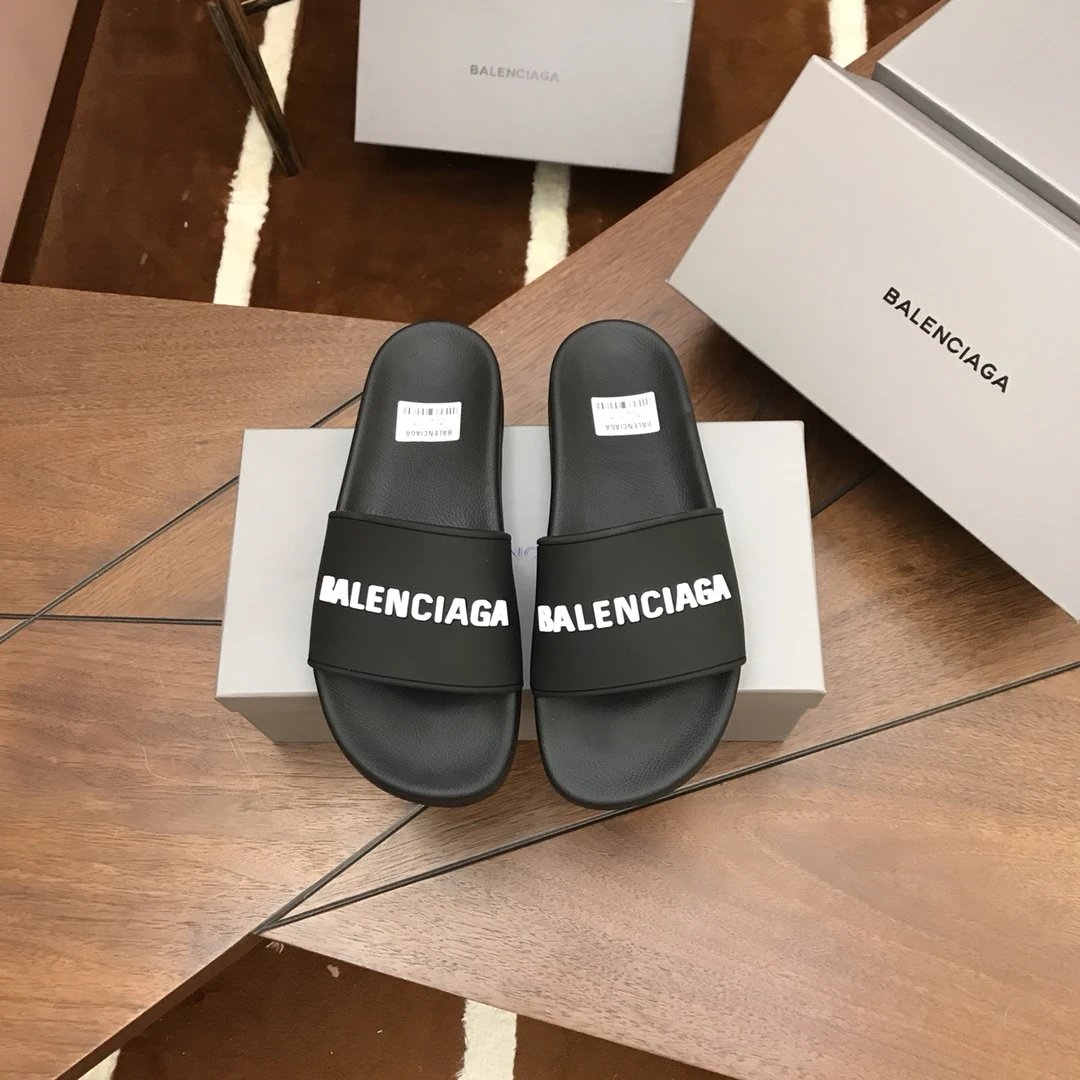 Balenciaga Triple S Black White Gray Chunky Sneakers