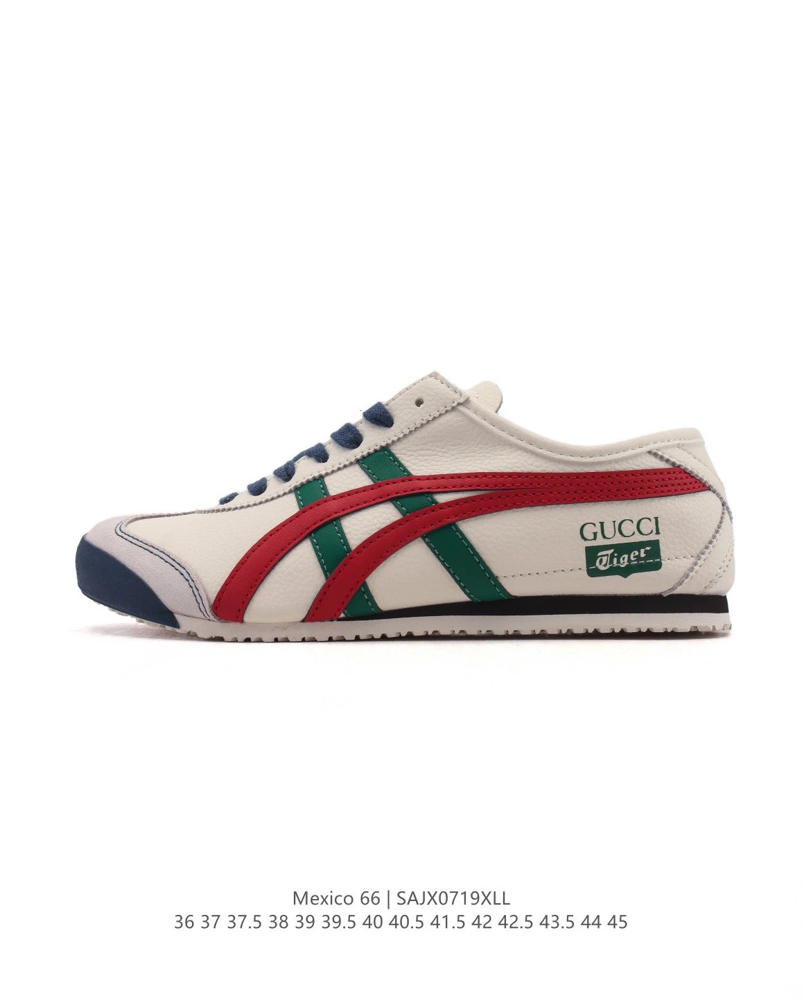 Gucci Tiger Beige Leather Low Top Sneakers Unisex
