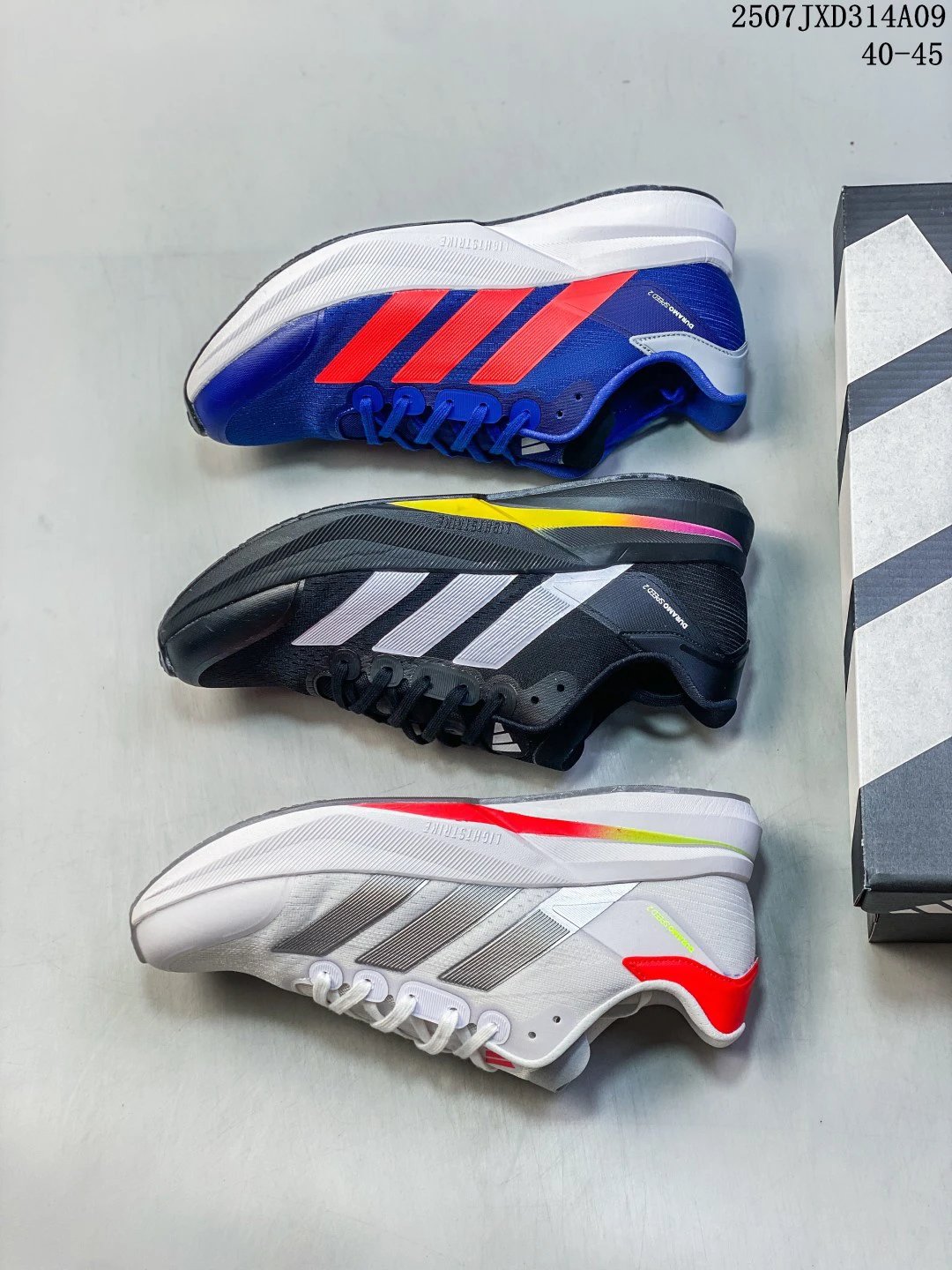 Adidas Adizero Blue Red Lightstrike Running Shoes Mesh