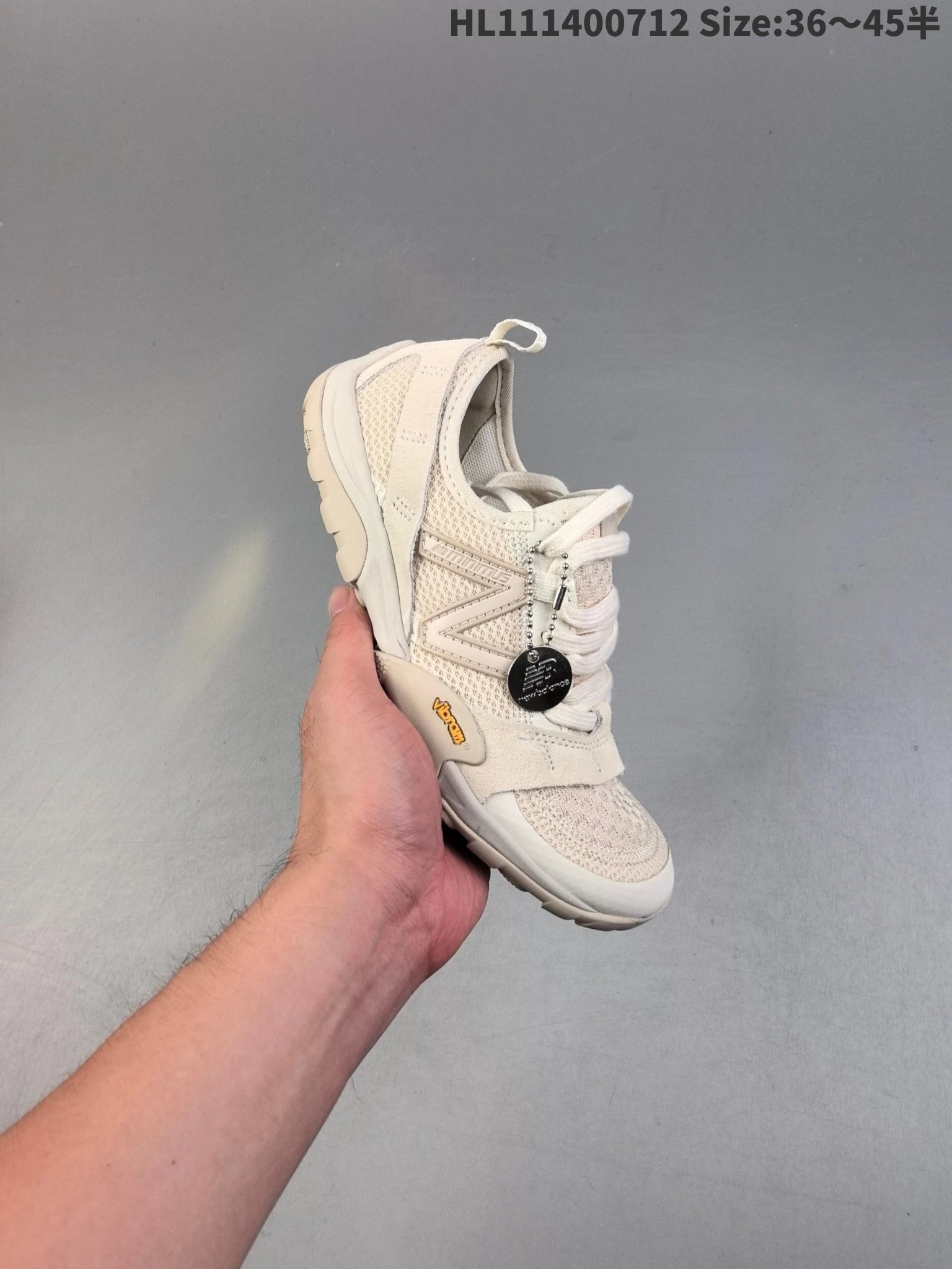 New Balance Retro Cream Vibram Low Top Running Shoes