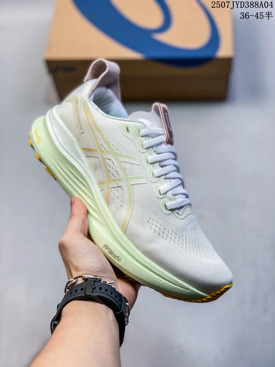 ASICS Classic White Blue Mesh Running Shoes Sneakers
