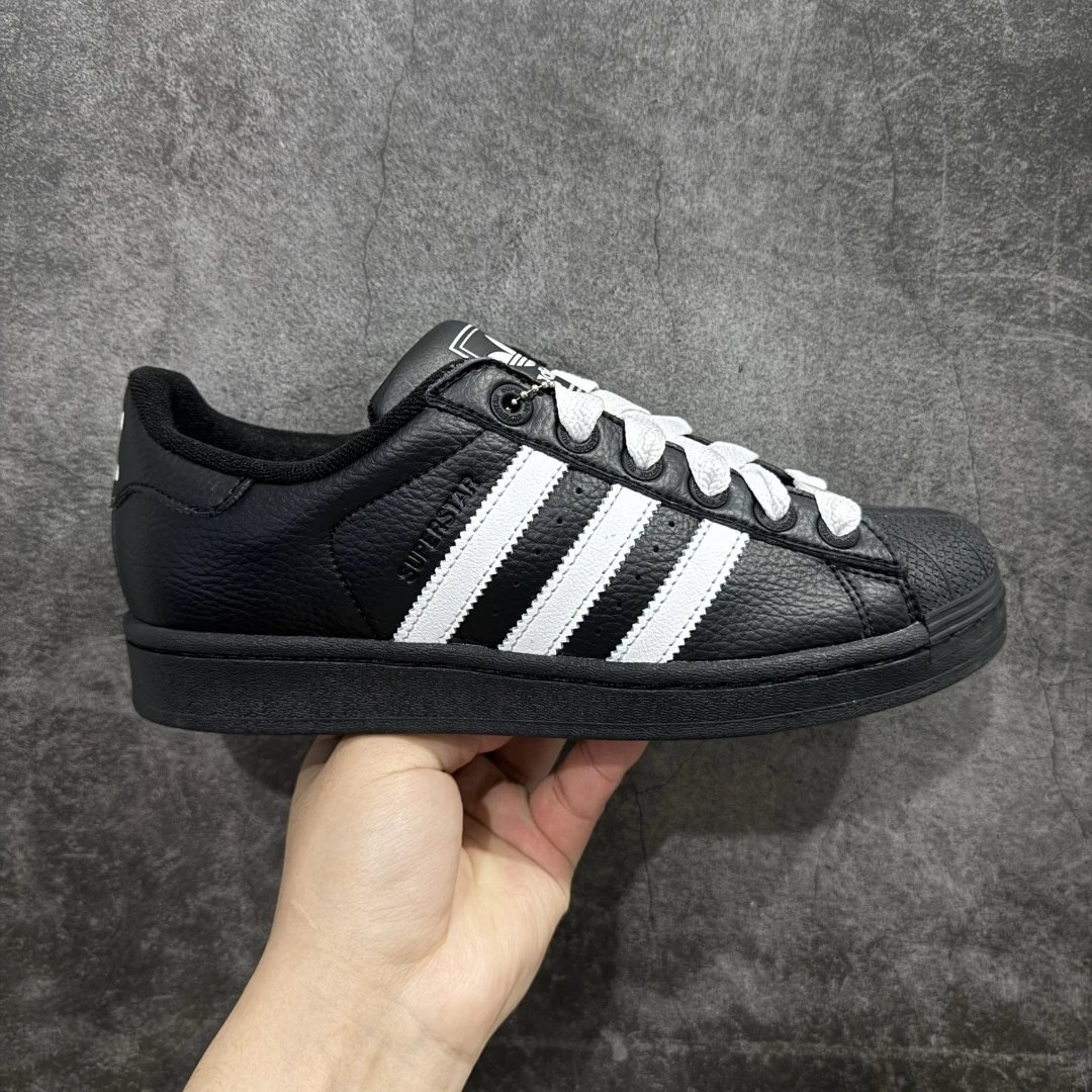 Adidas Superstar Black White Shell Toe Leather Sneakers
