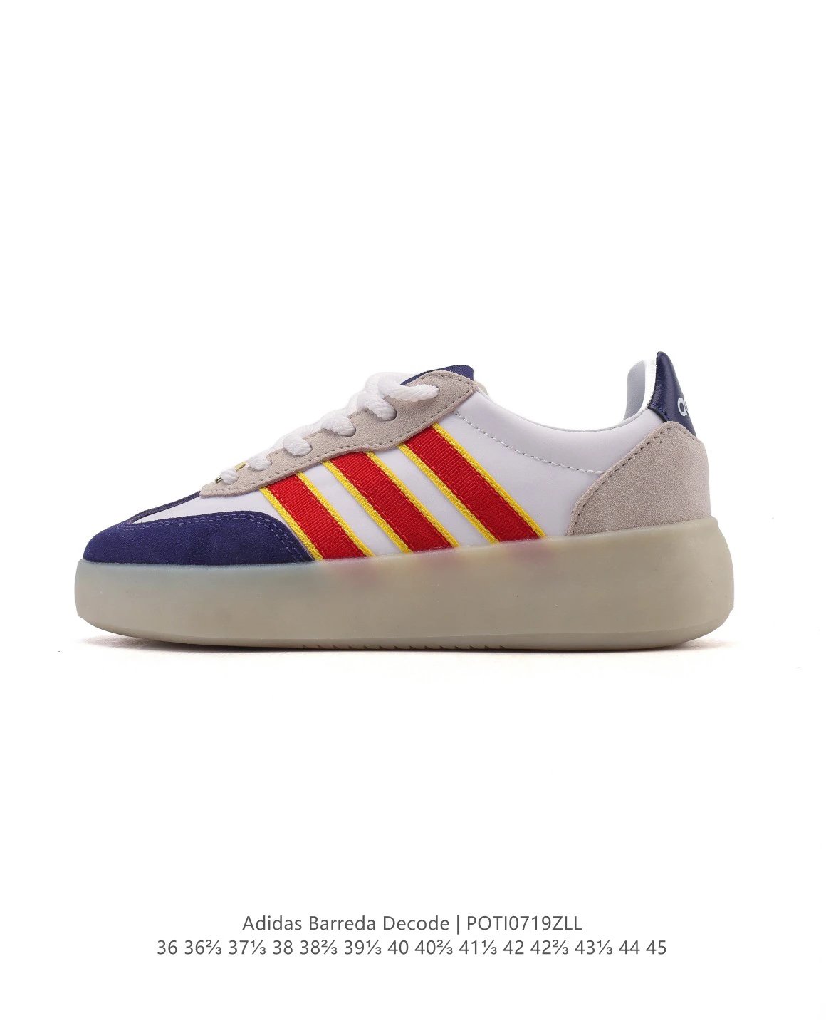 Adidas Barreda Decode Platform Sneakers White Blue Red
