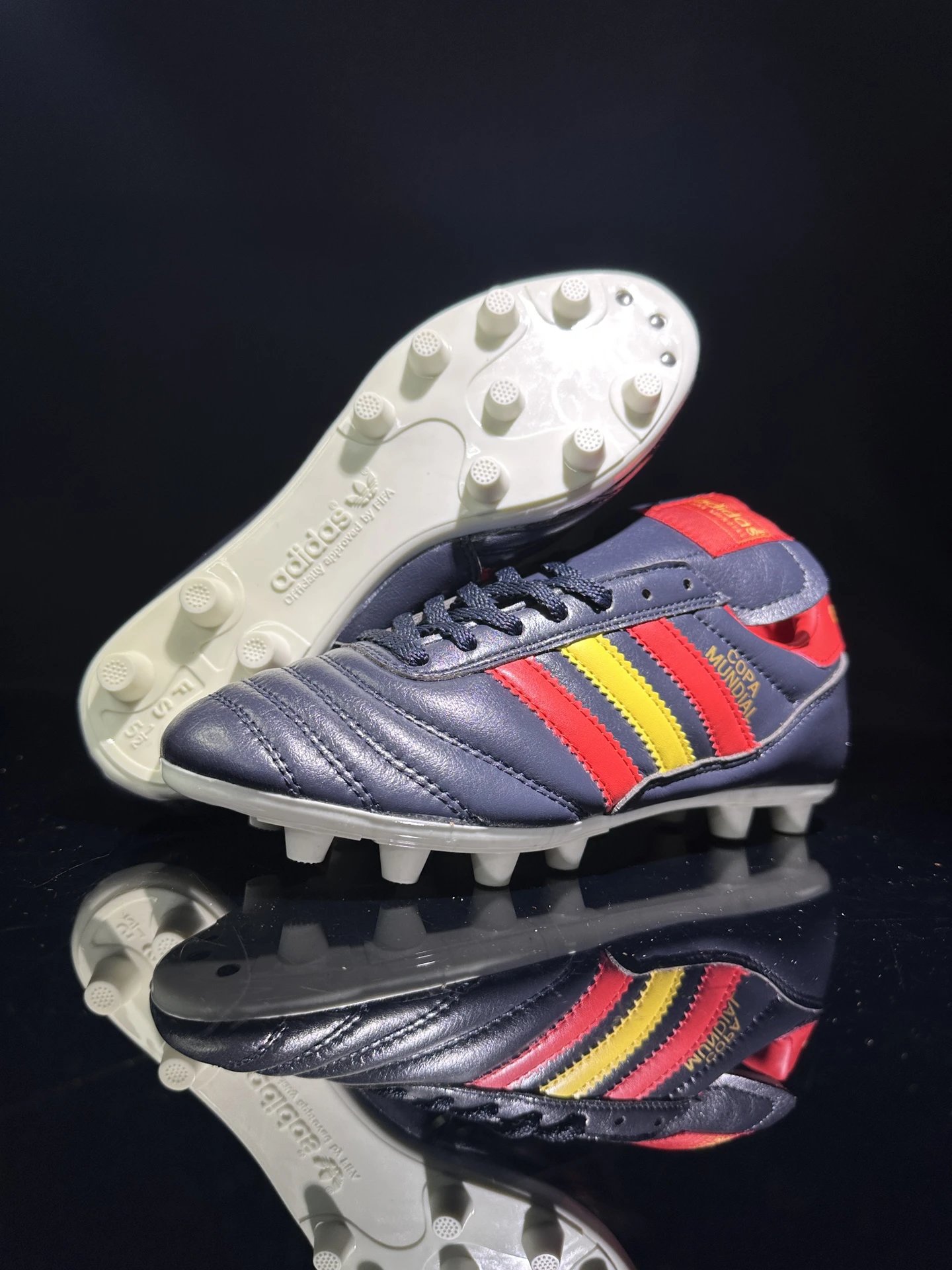 Adidas Copa Mundial Dark Blue Kangaroo Leather FG Cleats