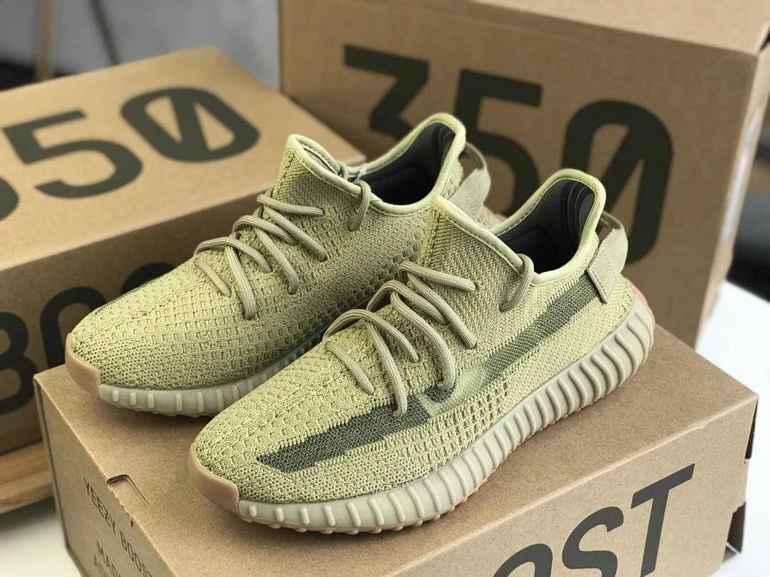Yeezy Boost 350 V2 Sulfur Primeknit Unisex Sneakers