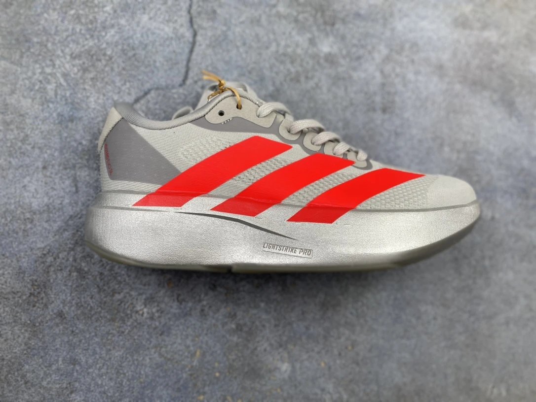 Adidas Lightstrike Pro Gray Red Running Shoes