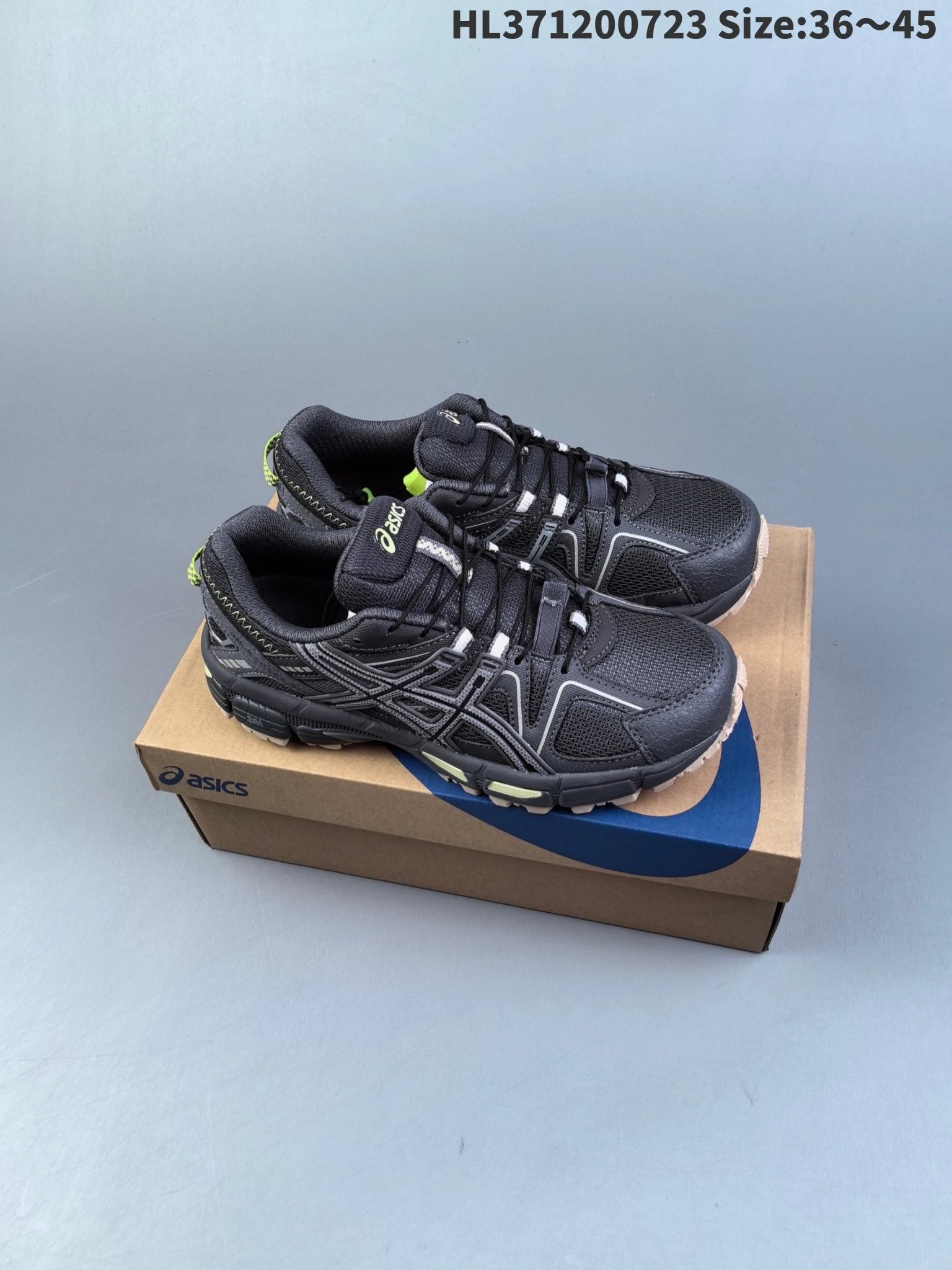 Asics GEL Black Mesh Non-Slip Running Sneakers