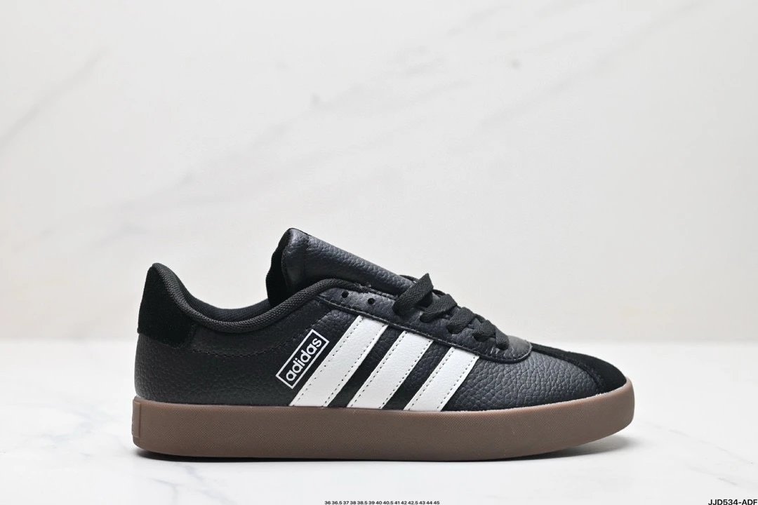 Adidas VL Court Black White Gum Sole Skate Shoes
