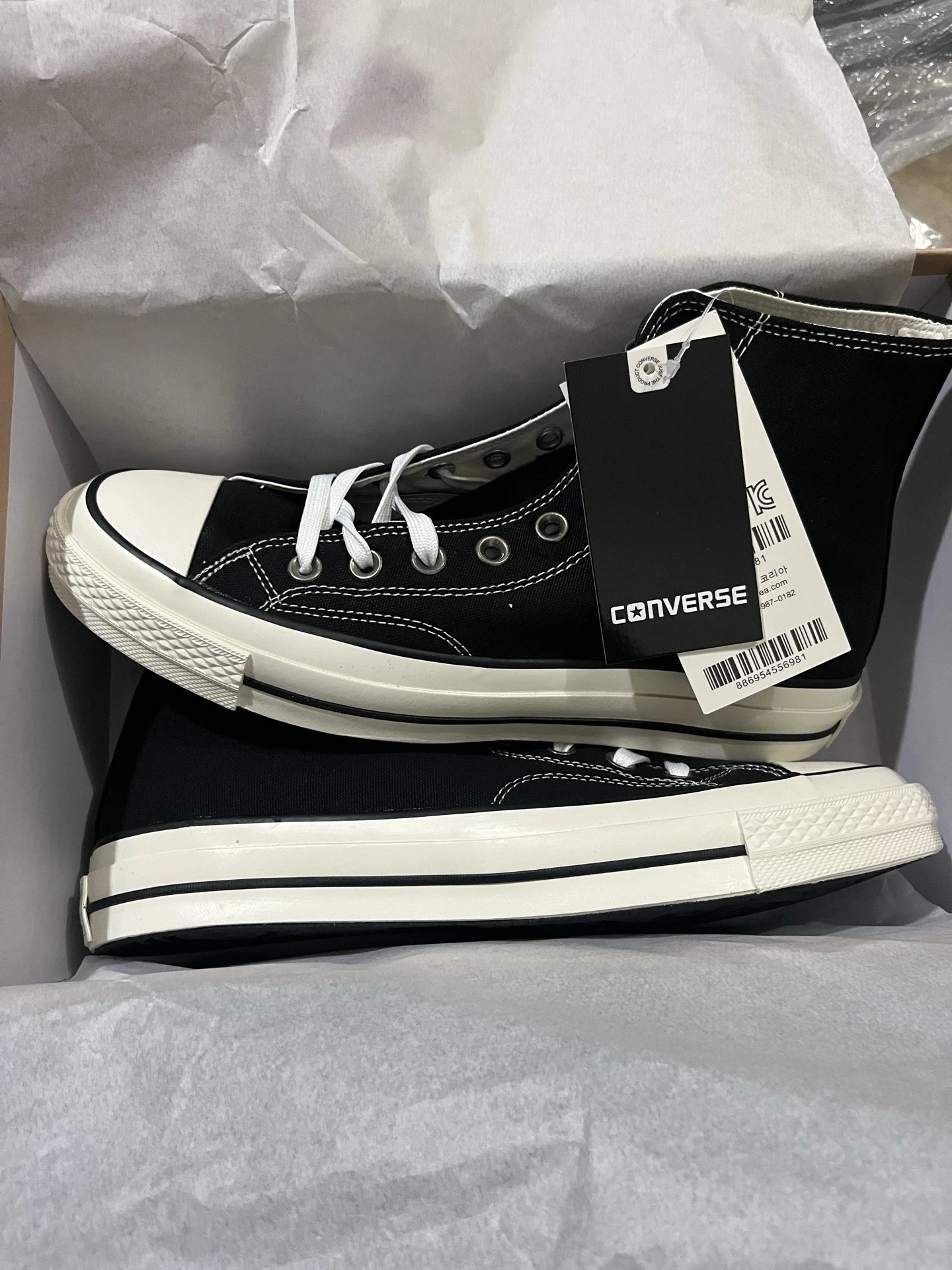 Converse Chuck 70 Black High Top Canvas Sneakers