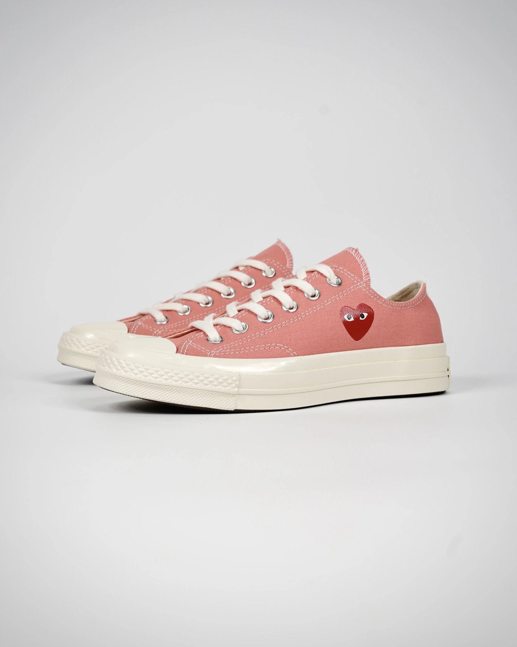 Converse Chuck 70 Pink Heart Low Top Platform Sneakers